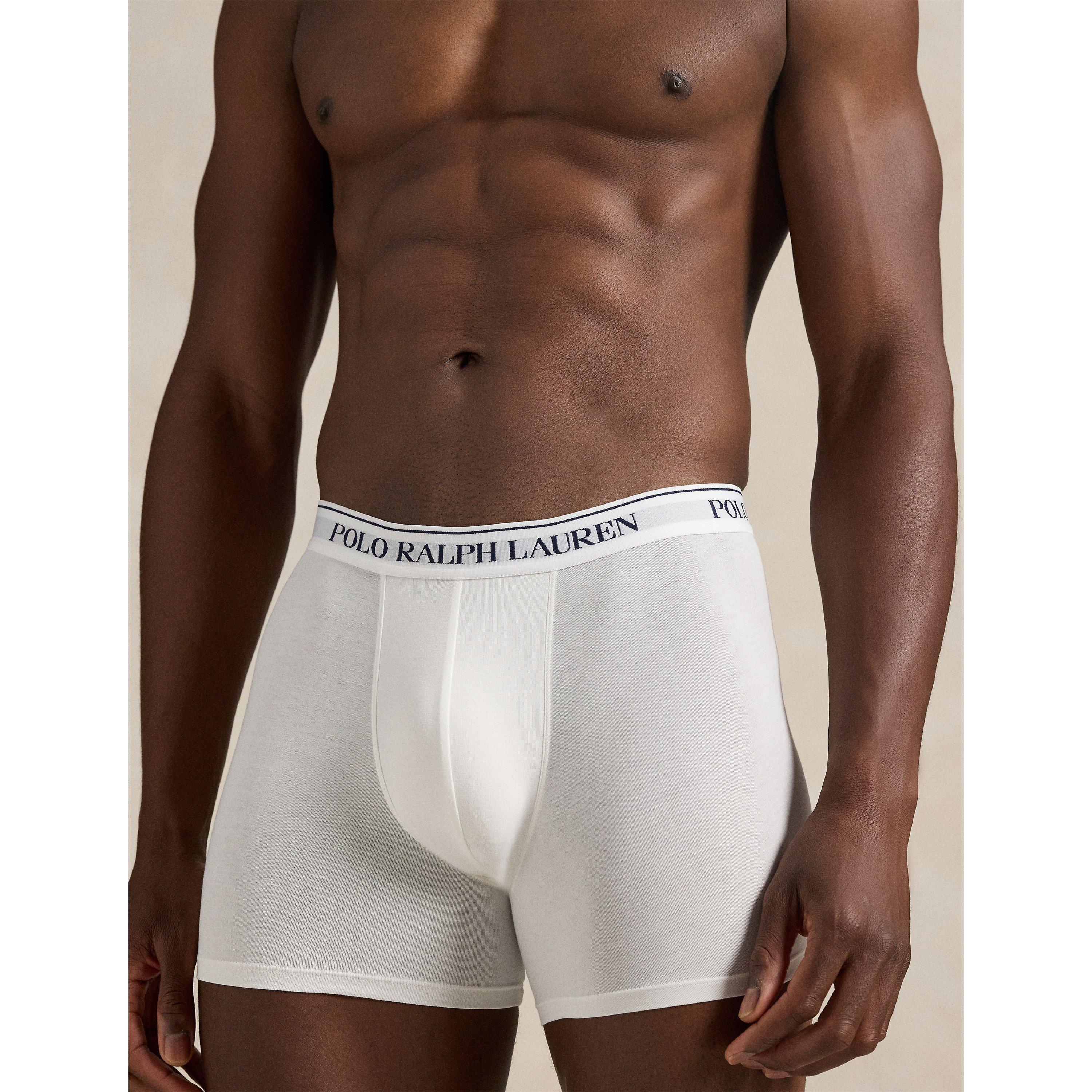 Blck/White/Grey - Polo Ralph Lauren - Mens 3-Pack Boxer Briefs - 2