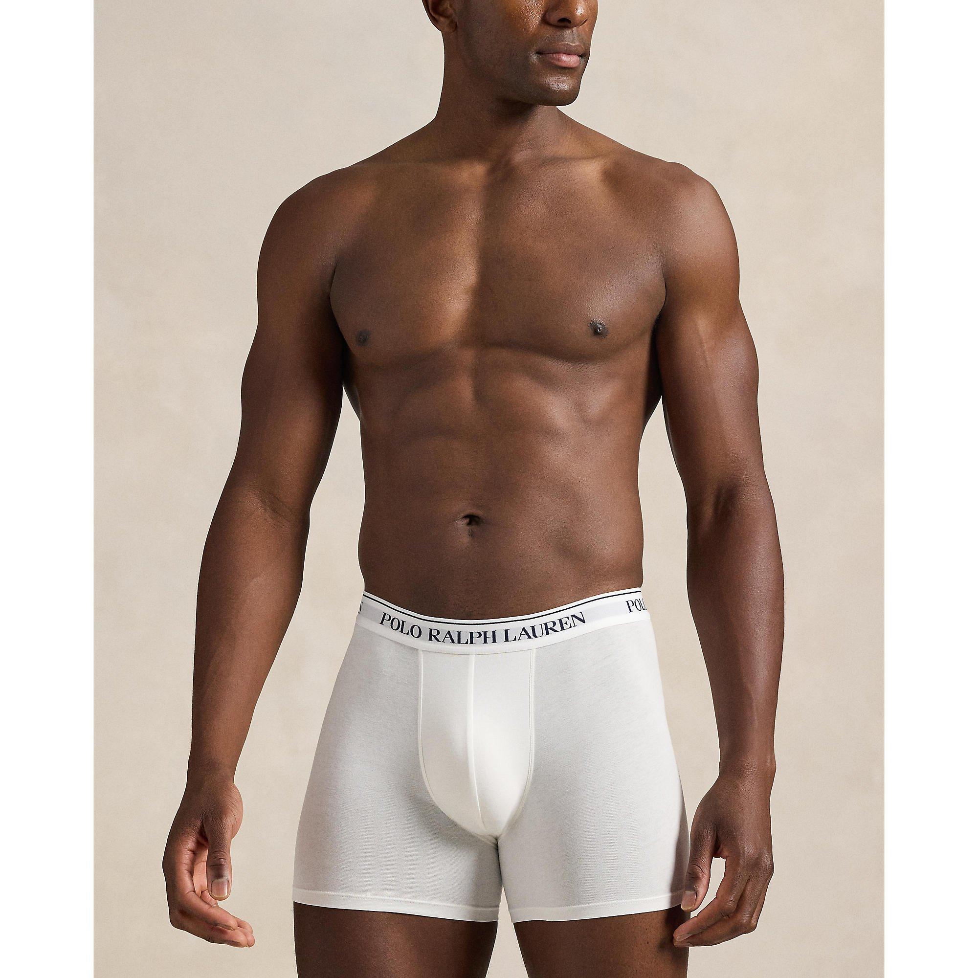 Blck/White/Grey - Polo Ralph Lauren - Mens 3-Pack Boxer Briefs - 3