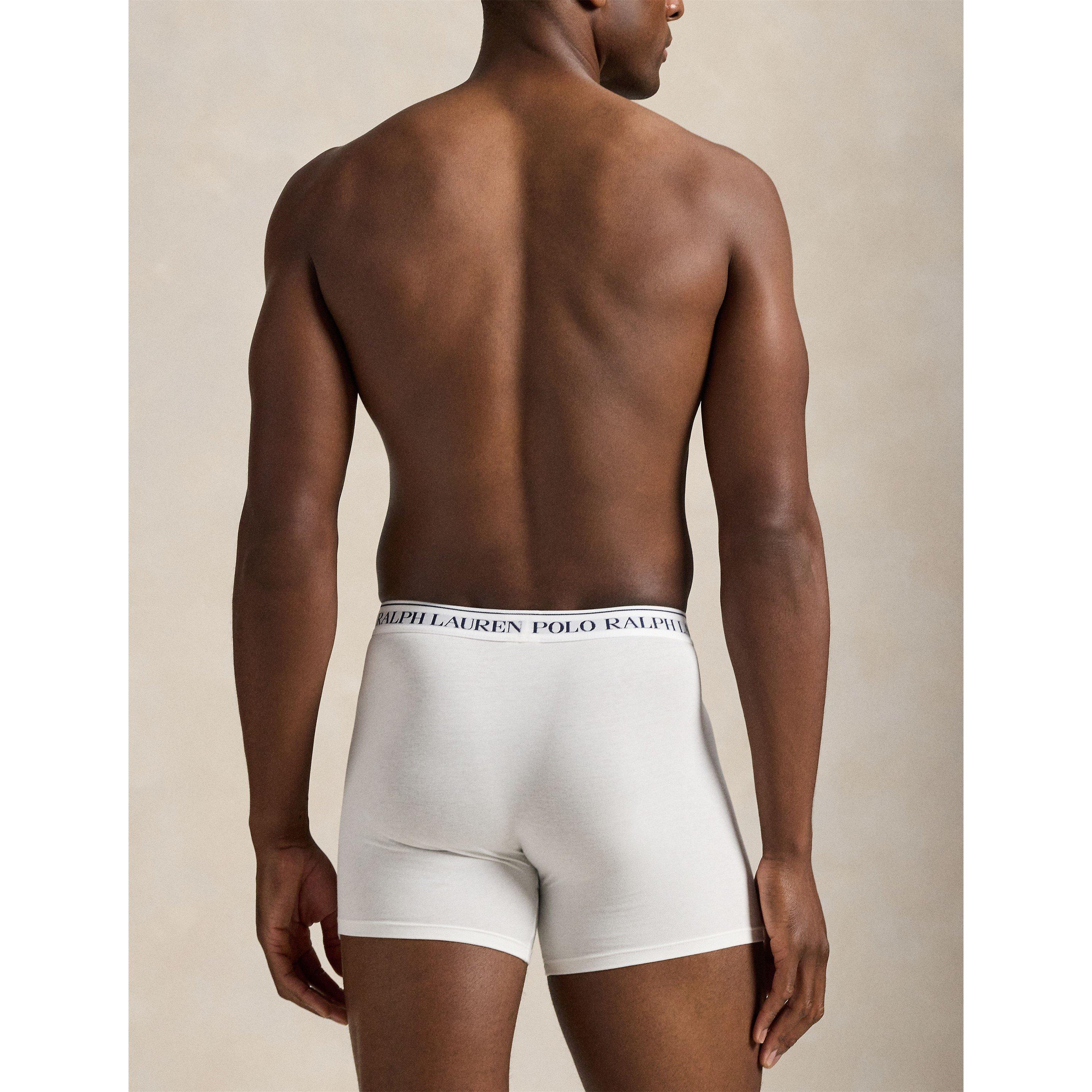 Blck/White/Grey - Polo Ralph Lauren - Mens 3-Pack Boxer Briefs - 4