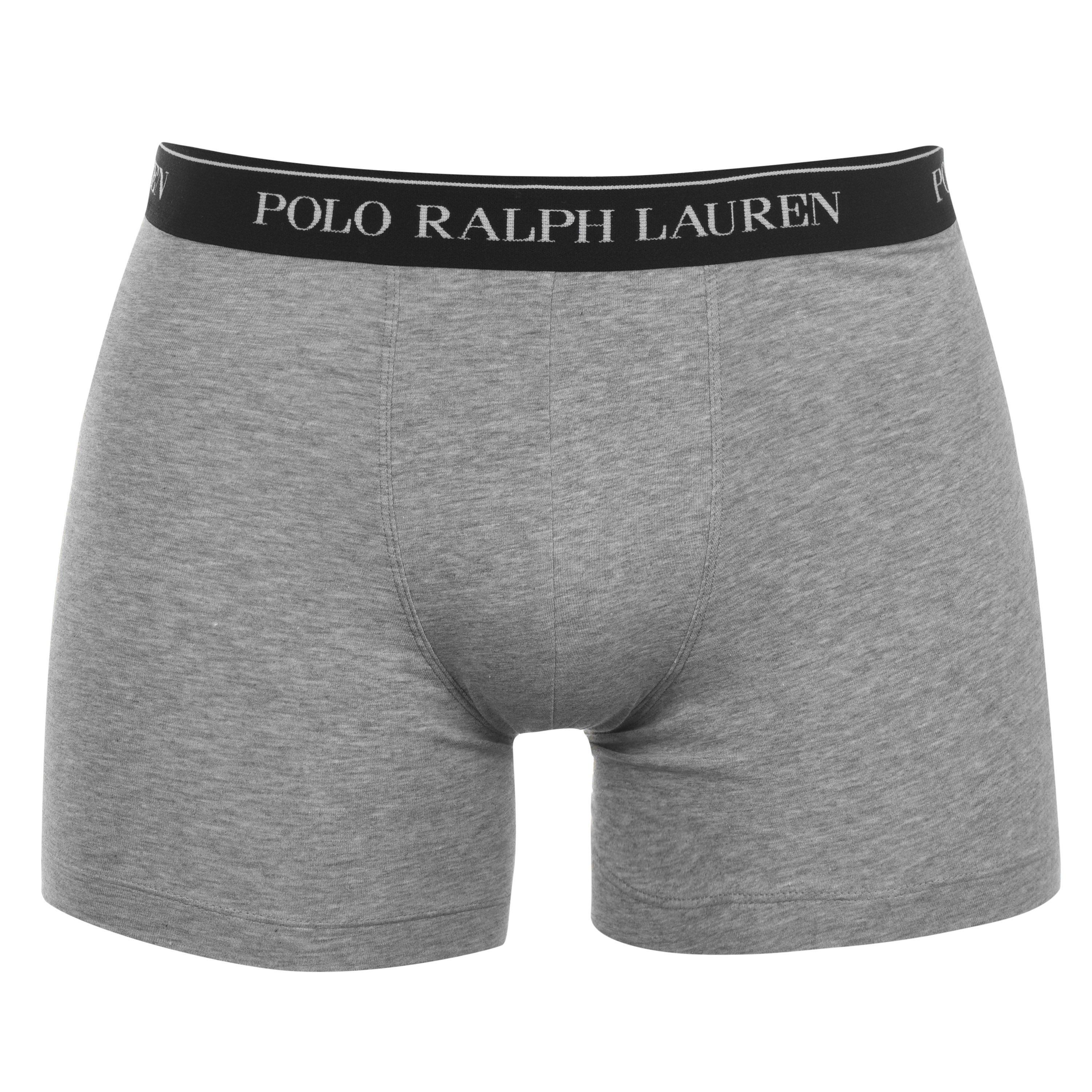 Blck/White/Grey - Polo Ralph Lauren - Mens 3-Pack Boxer Briefs - 7