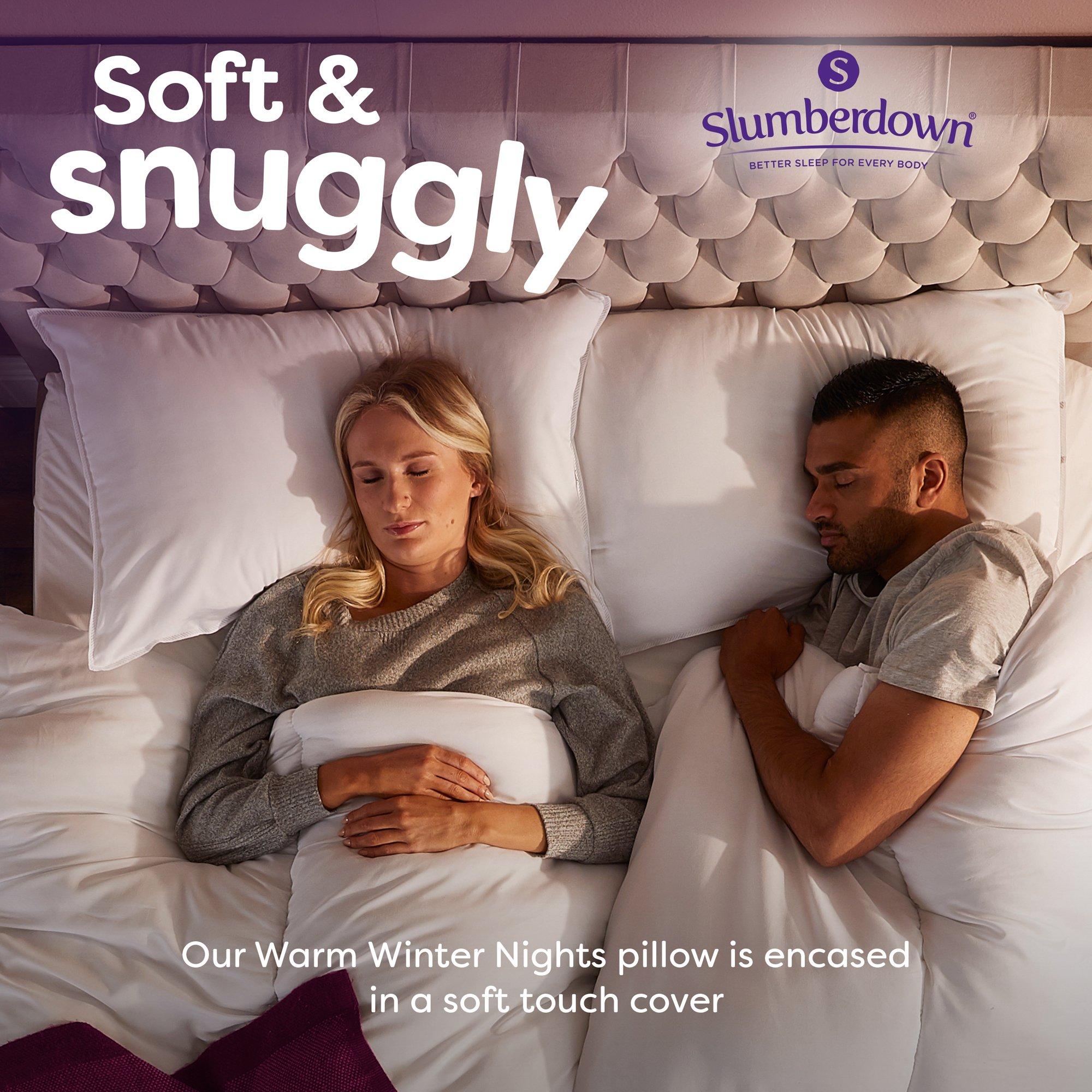 White - Slumberdown - Warm Winter Nights Pillow - 3