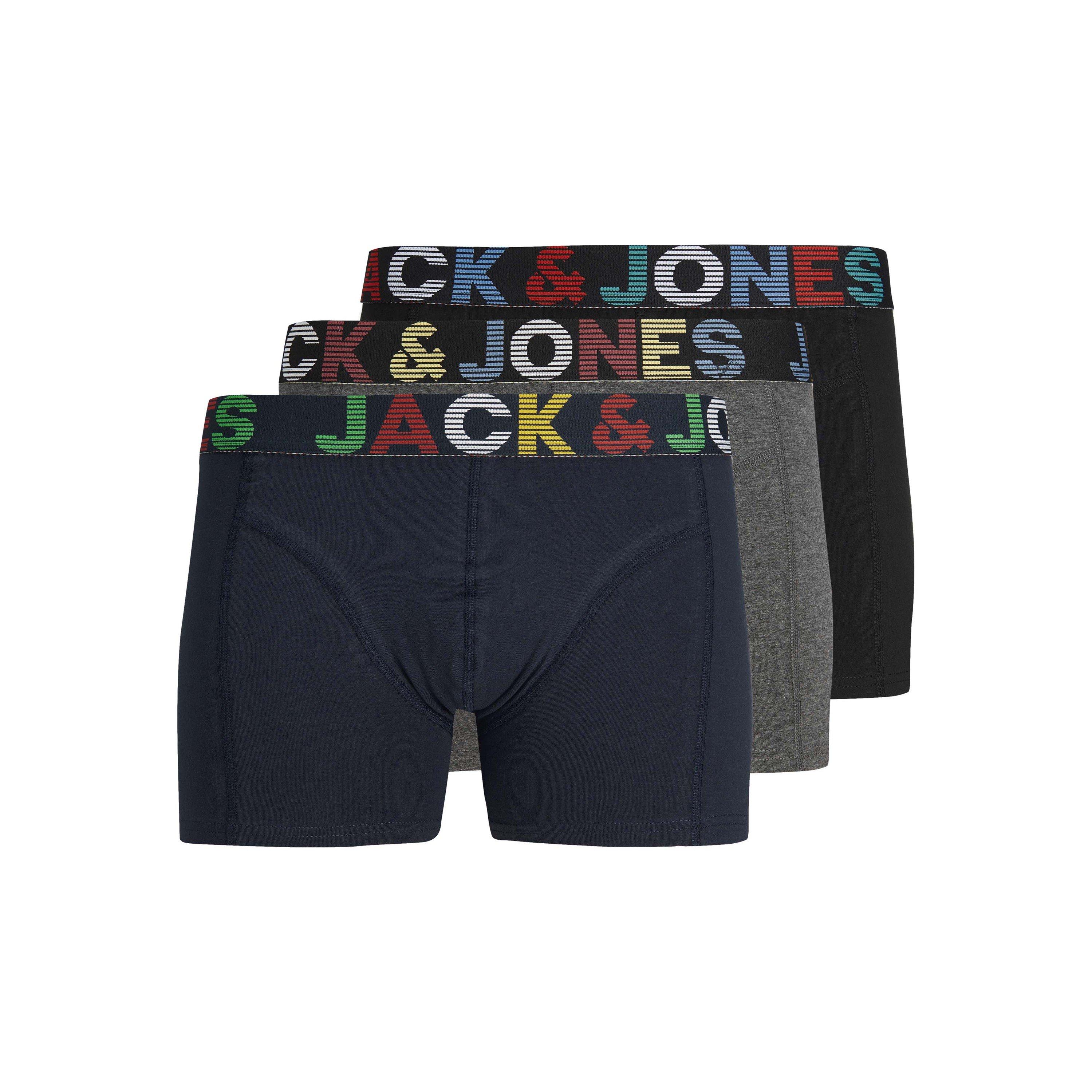 Grigio Melange Scuro - Jack and Jones - Jack Ethan Trunks 3 Sn64 - 1