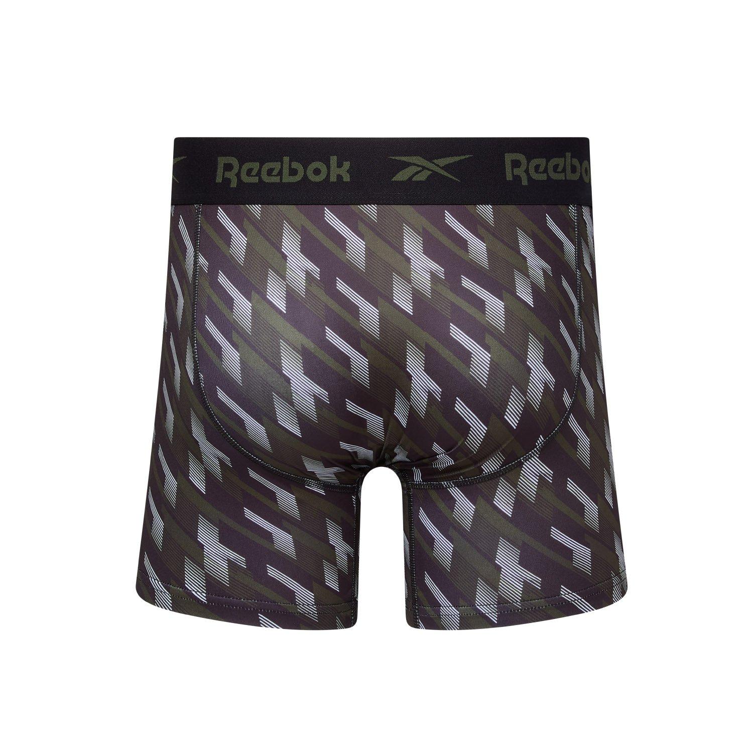Blk/Grn - Reebok - Reebok Mens 3 pack Sports Trunks NIKHILL - 3