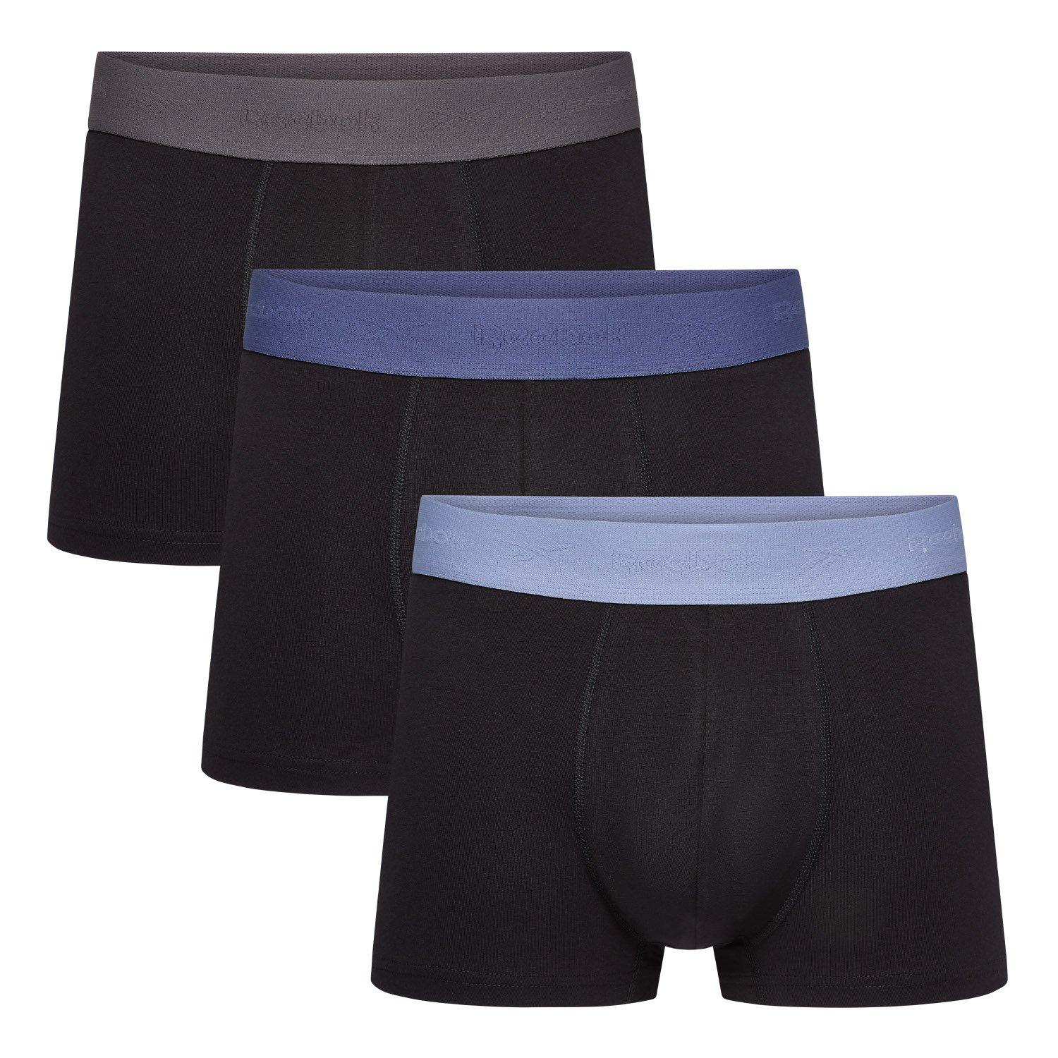 Noir - Reebok - Reebok Mens 3 pack Trunks READ - 1