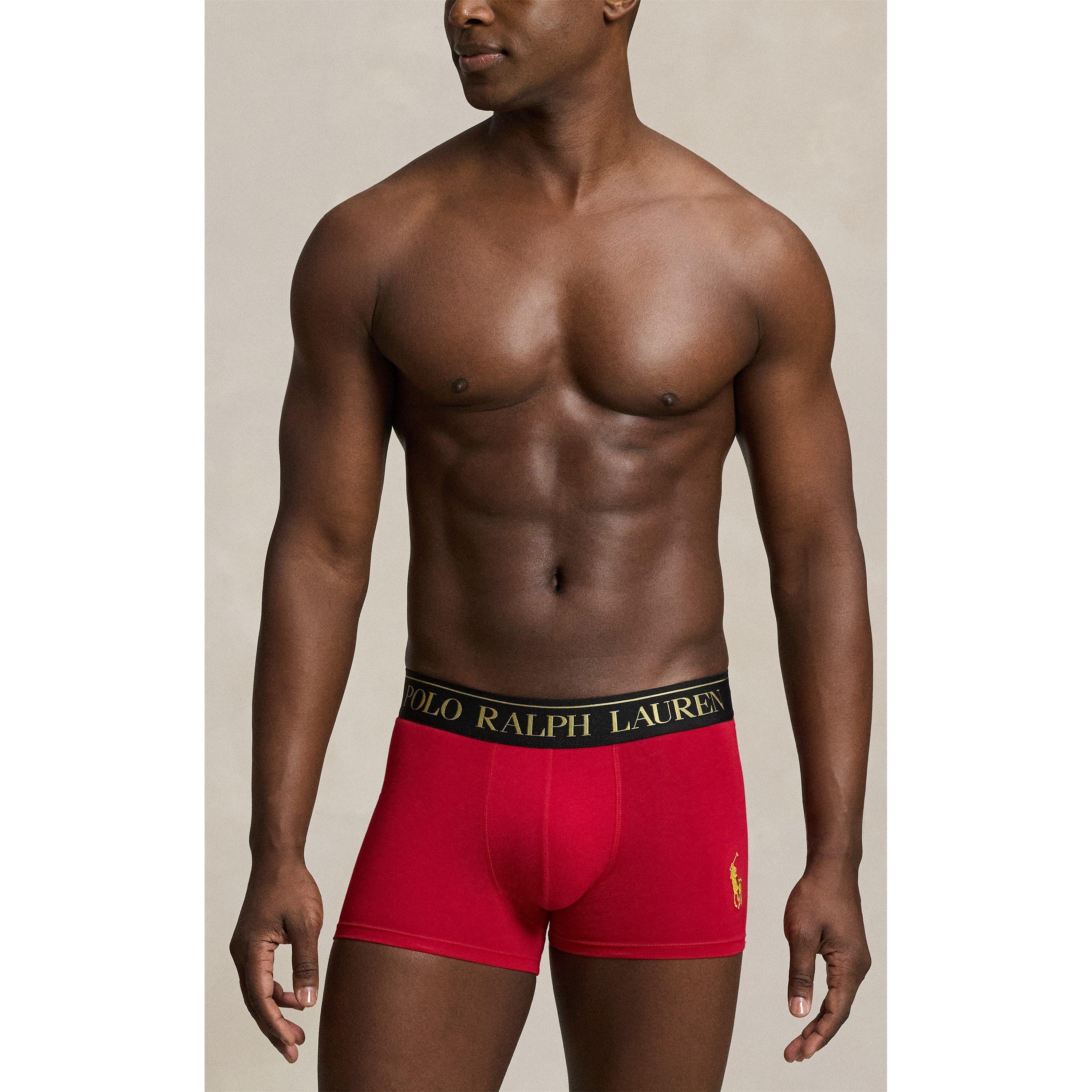 Red / AOB - Polo Ralph Lauren - 2 Pack Bear Trunks - 3