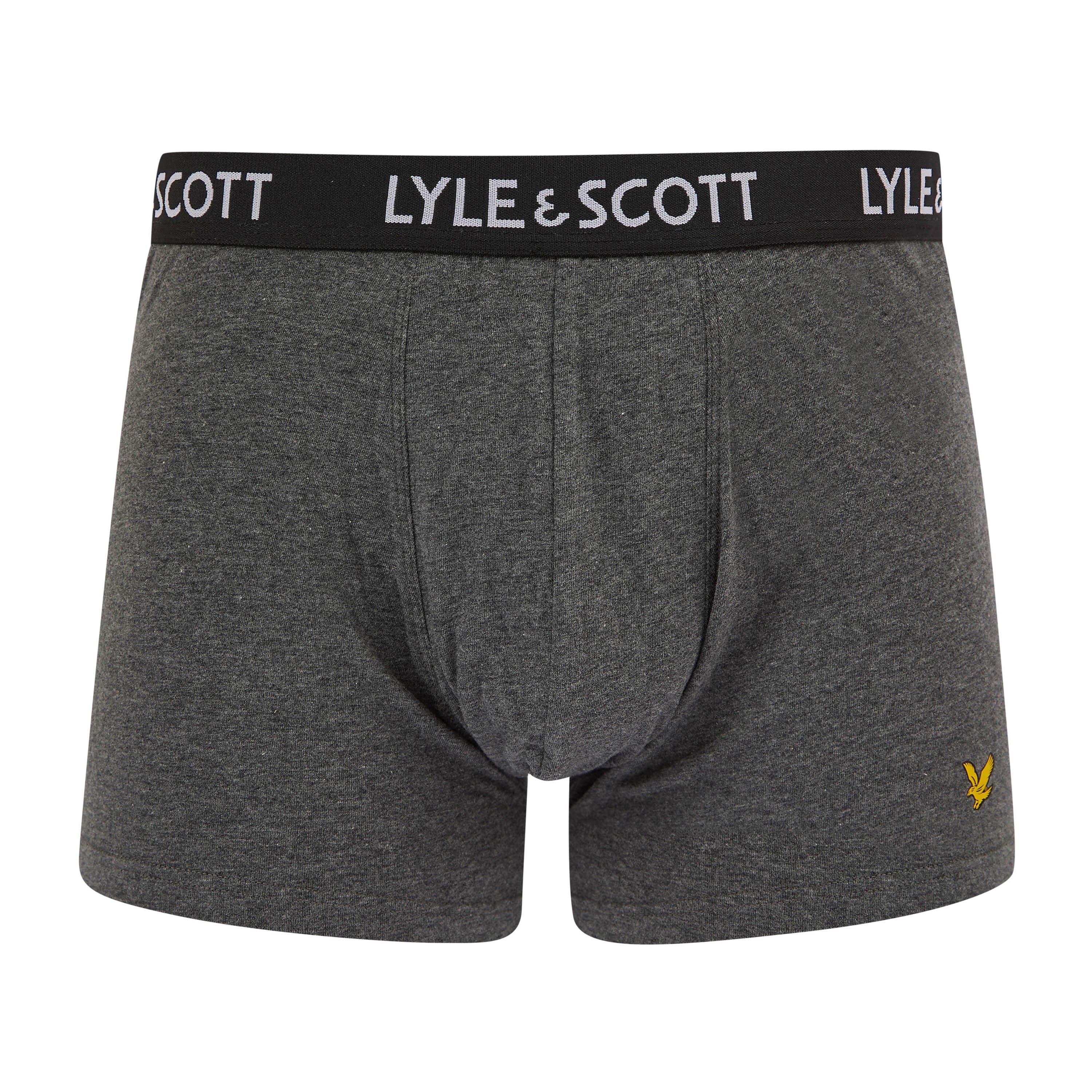 Blk/Nvy/Gry - Lyle and Scott - 5-pack Miller Trunks - 3