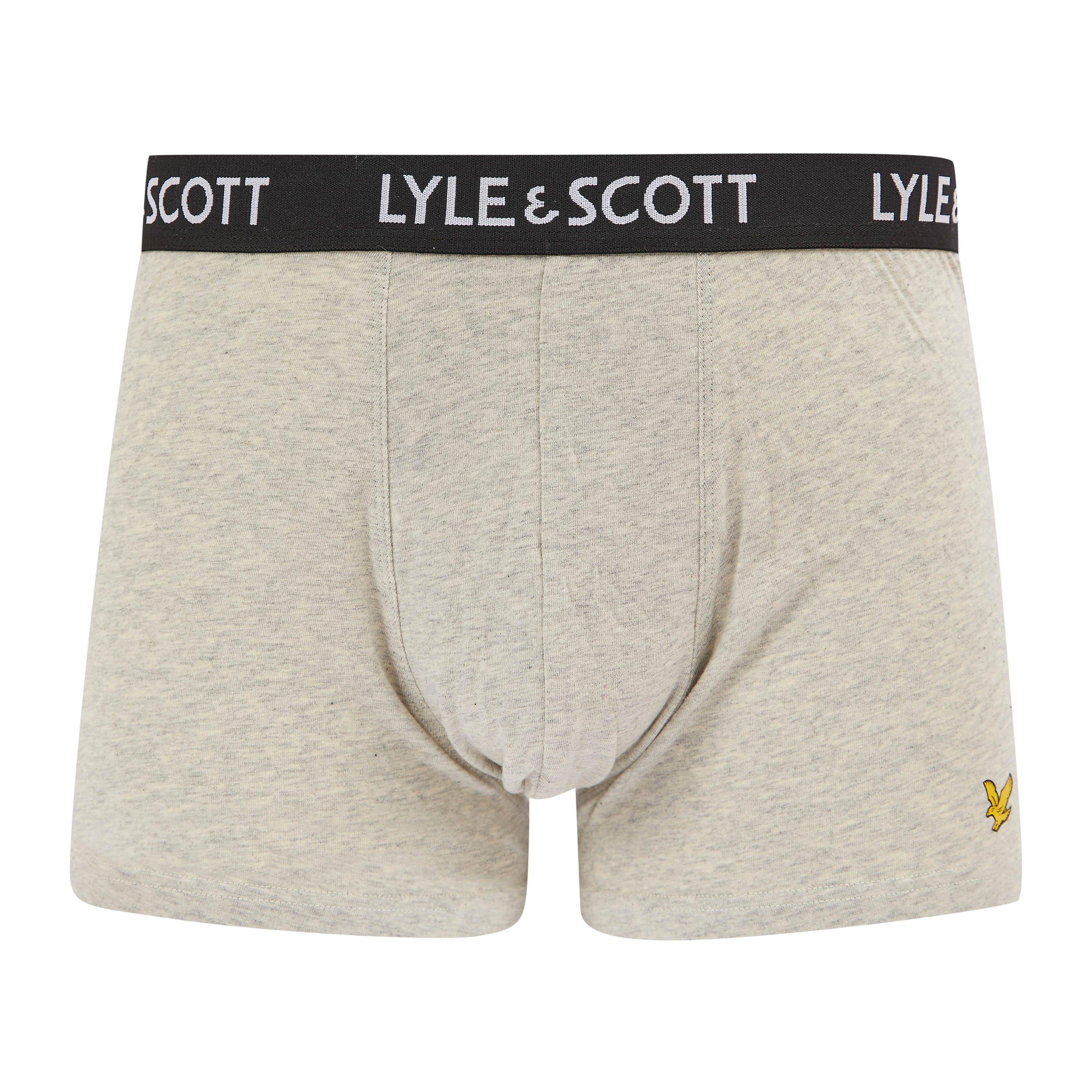 Blk/Nvy/Gry - Lyle and Scott - 5-pack Miller Trunks - 5
