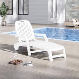 Breeins Folding Lounge Chair Recliner with Wheels