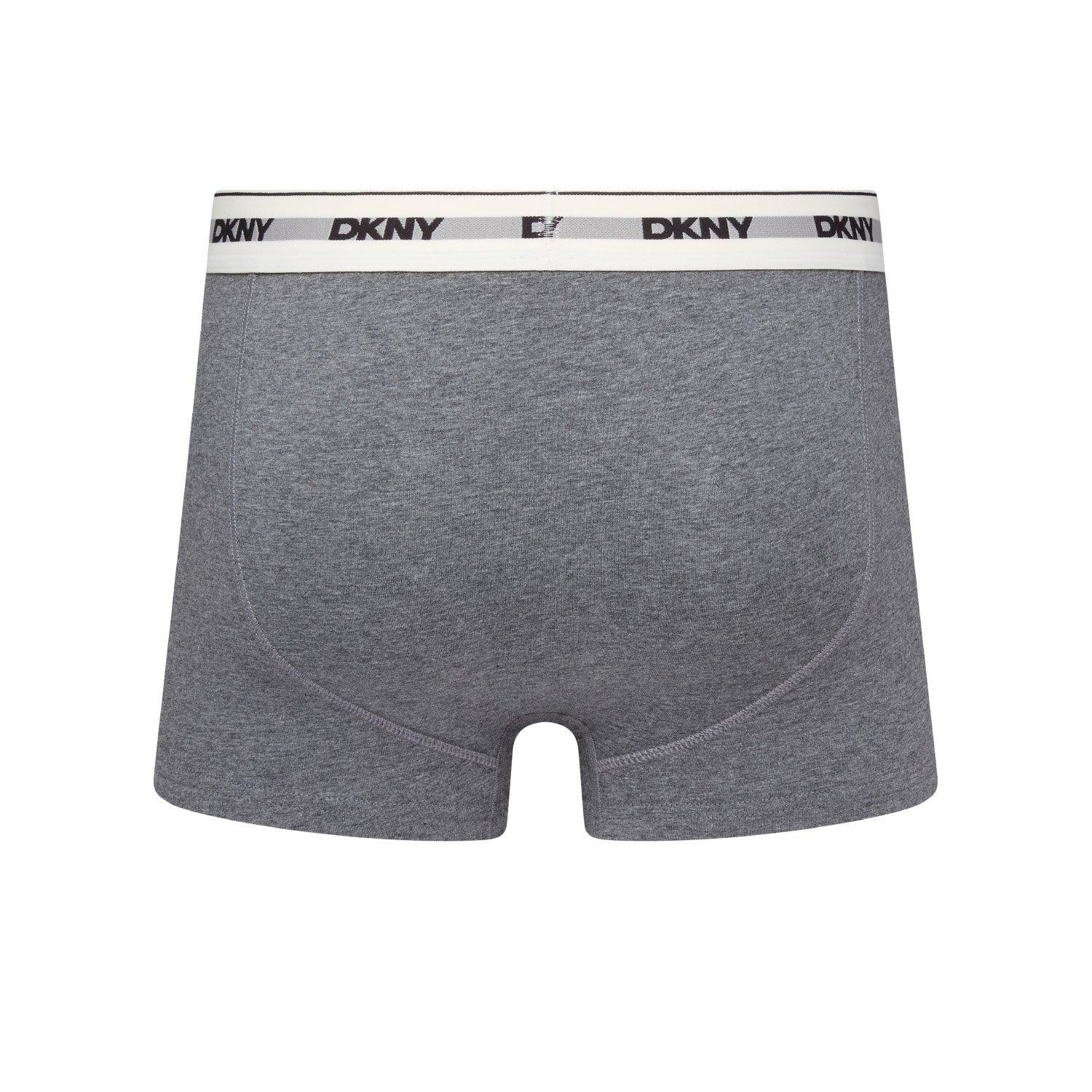 Blk/Gry - DKNY - DKNY Mens 3 pack Trunks Tuscumbia - 3