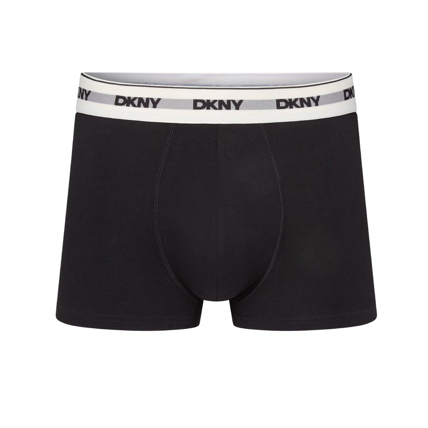 Blk/Gry - DKNY - DKNY Mens 3 pack Trunks Tuscumbia - 6
