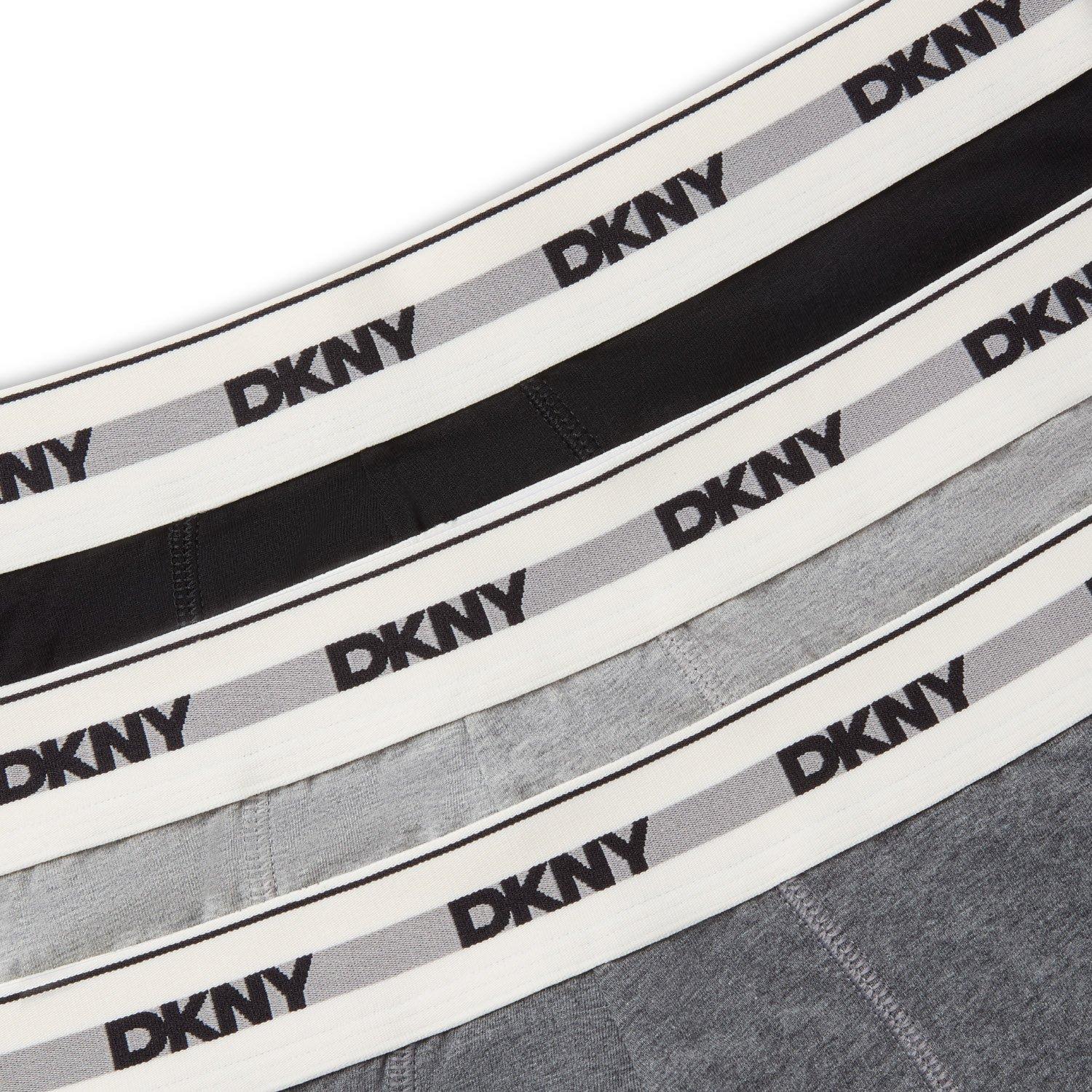 Blk/Gry - DKNY - DKNY Mens 3 pack Trunks Tuscumbia - 8