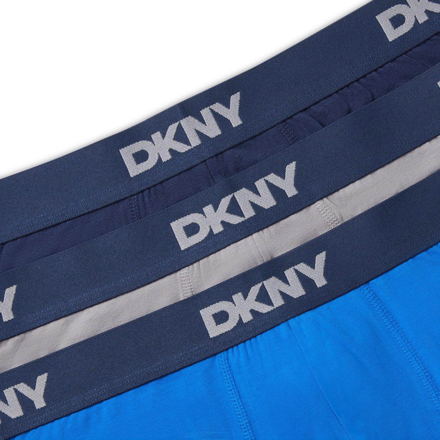 Nvy/Gry/Blu - DKNY - DKNY Mens 3 pack Trunks MODESTO - 8