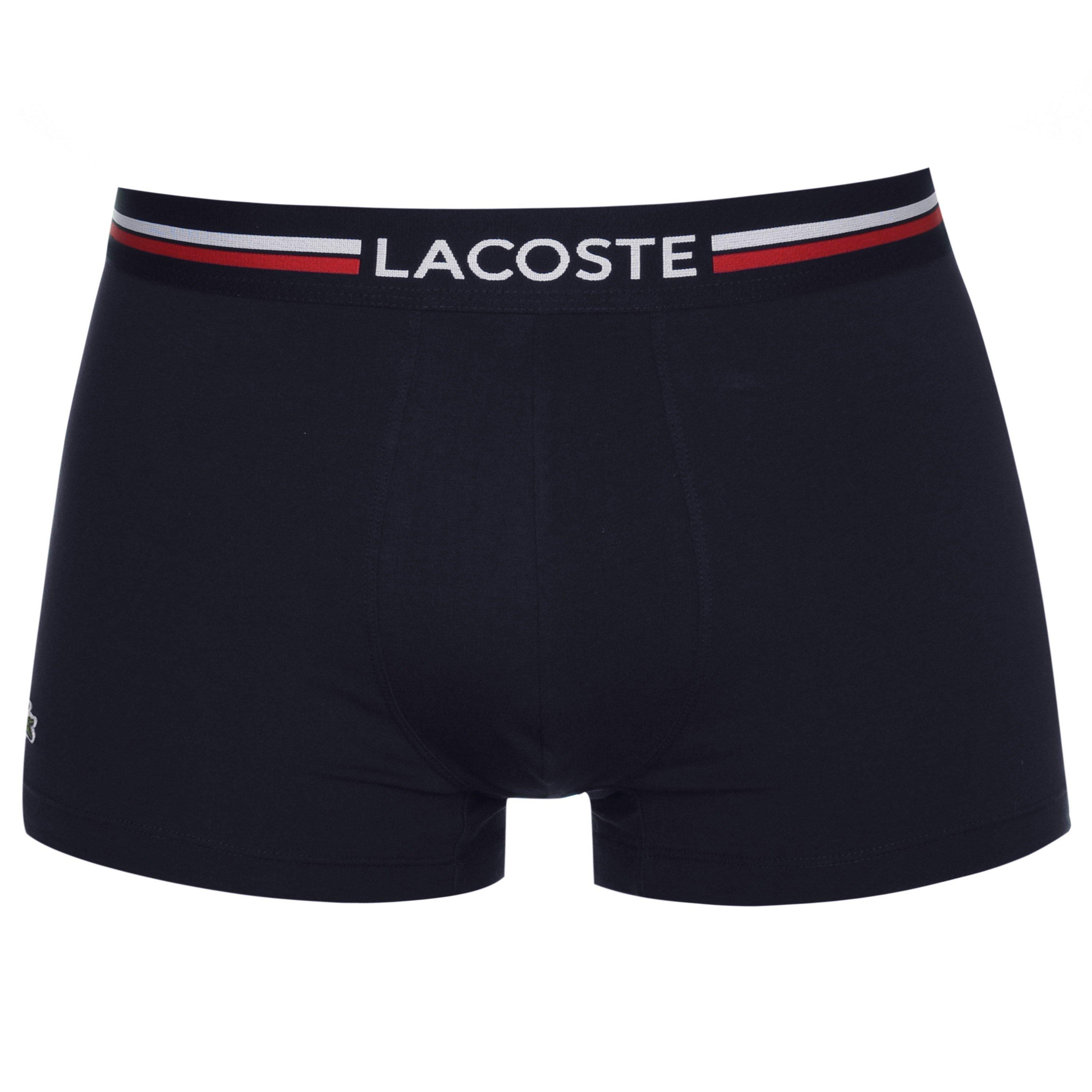 Nvy/Wht/Red - Lacoste - 3 Pack Boxer Shorts - 6