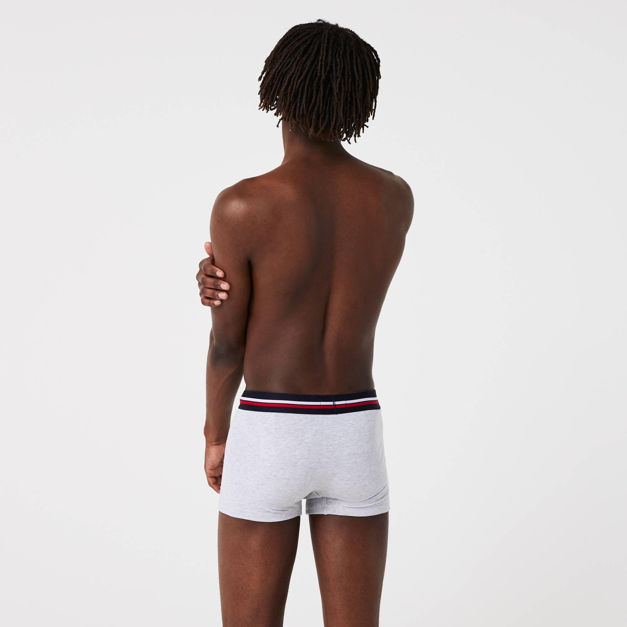 Nvy/Wht/Red - Lacoste - 3 Pack Boxer Shorts - 3