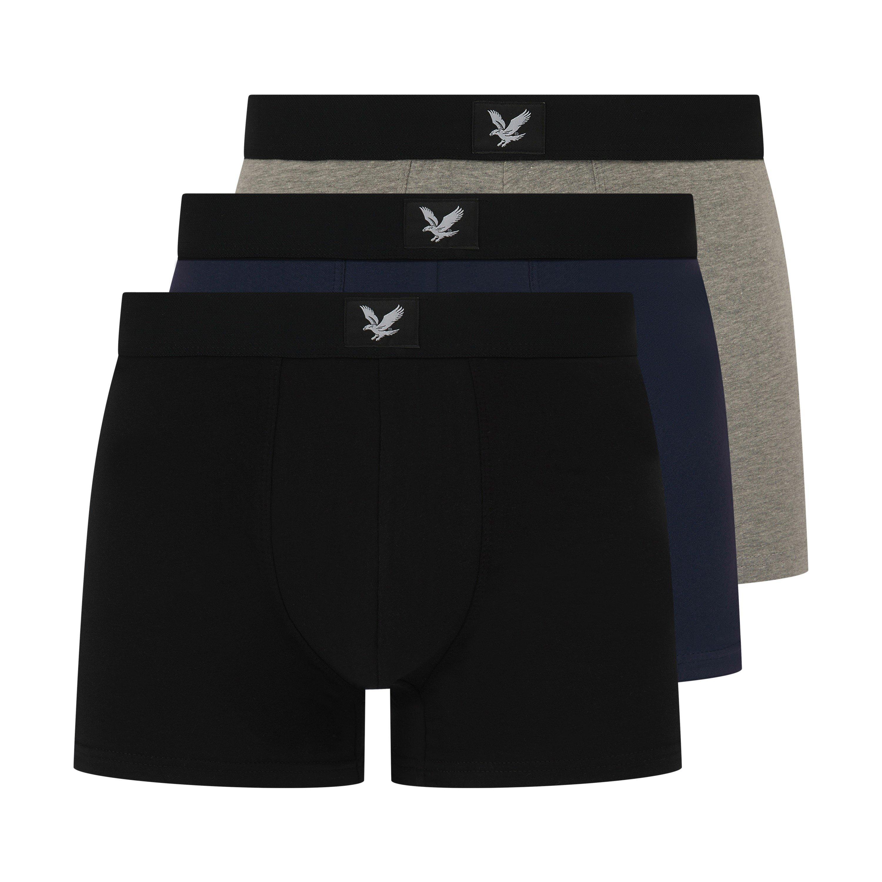 Preto/Cinza Ma - Lyle and Scott - Lyle Pk Of 3 Undw Sn99 - 1