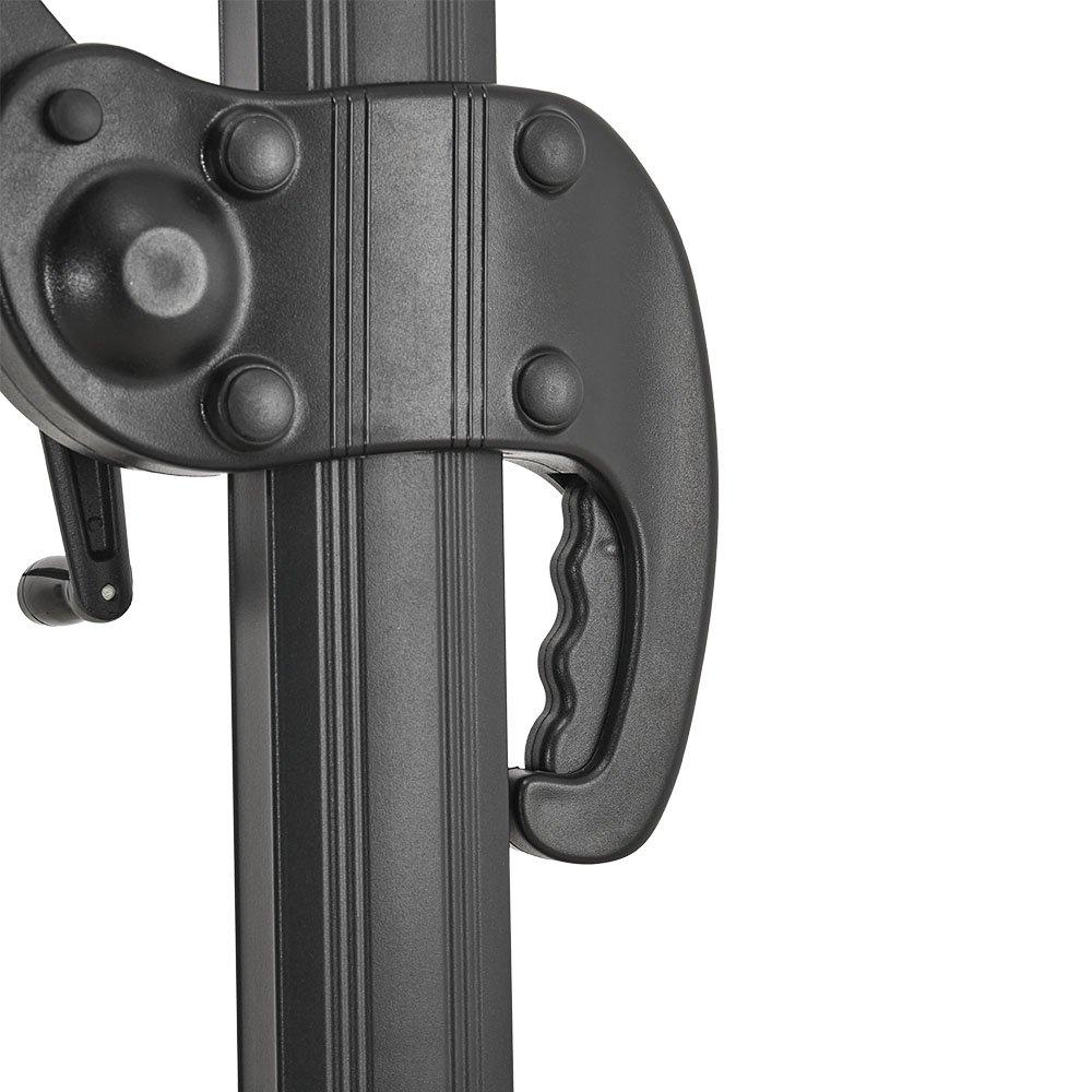 Grey - Breeins - Outdoor Garden 2.5M Cantilever Parasol Dark Grey - 10