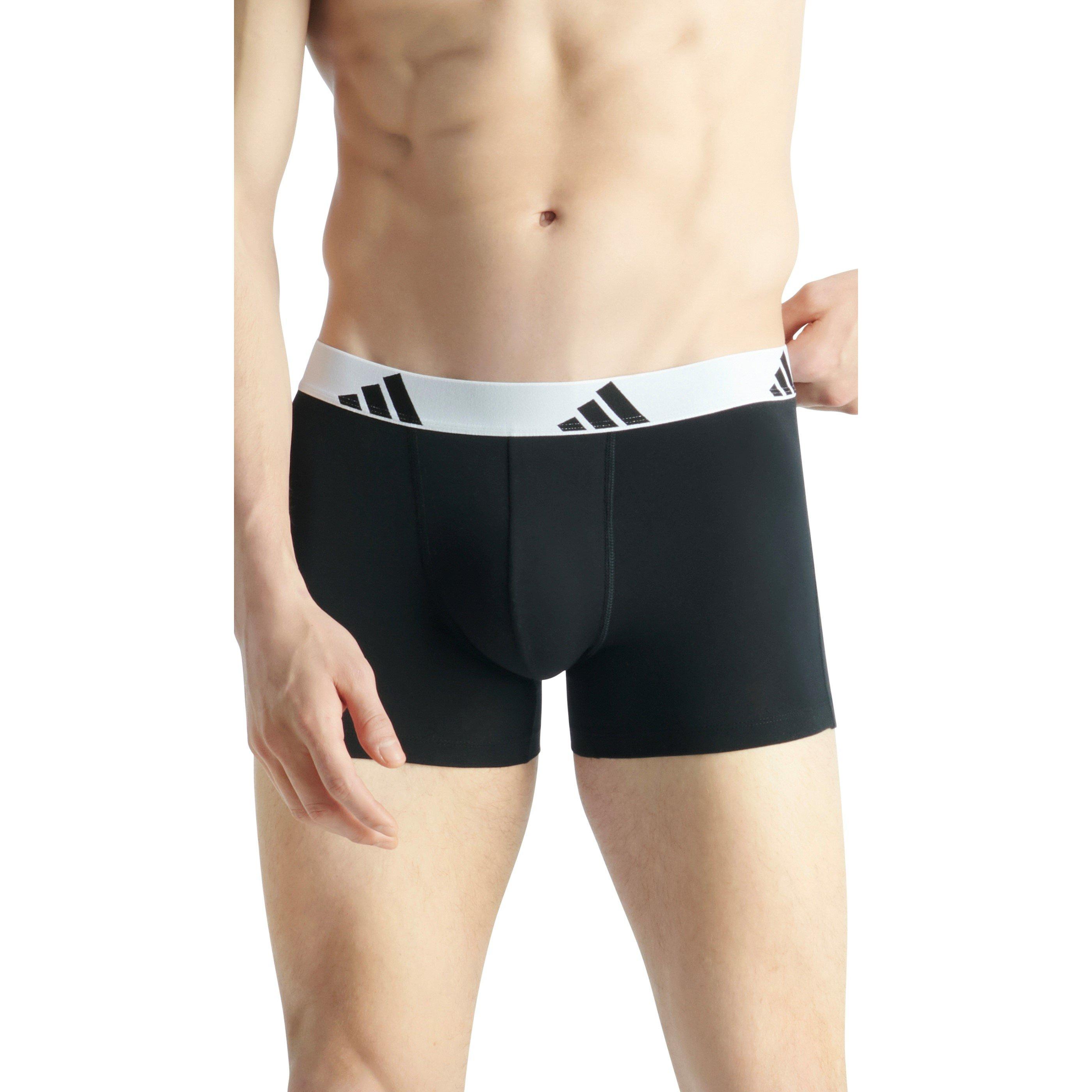 Black - adidas - Active Flex Cotton Trunk (3PK) - 5