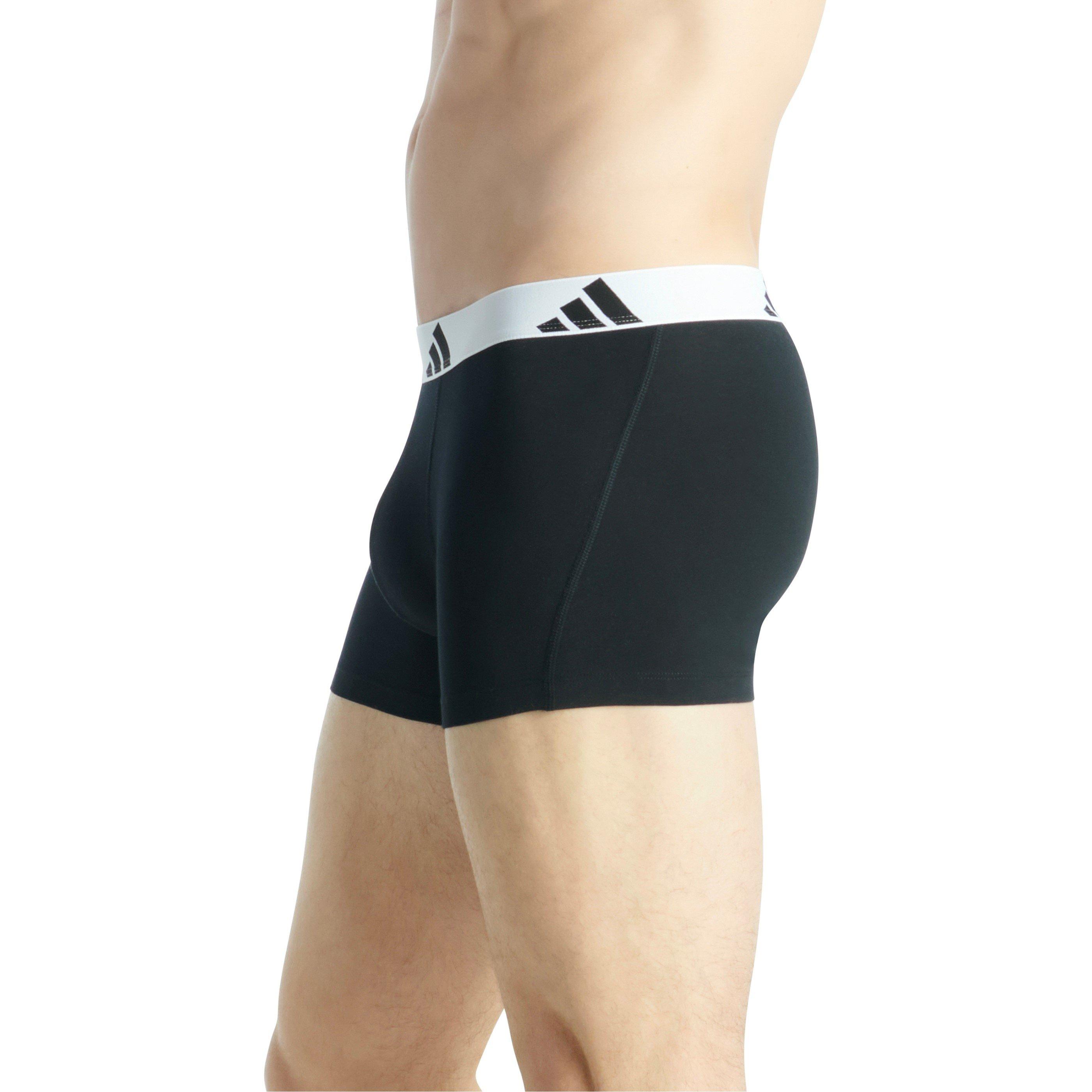 Black - adidas - Active Flex Cotton Trunk (3PK) - 6