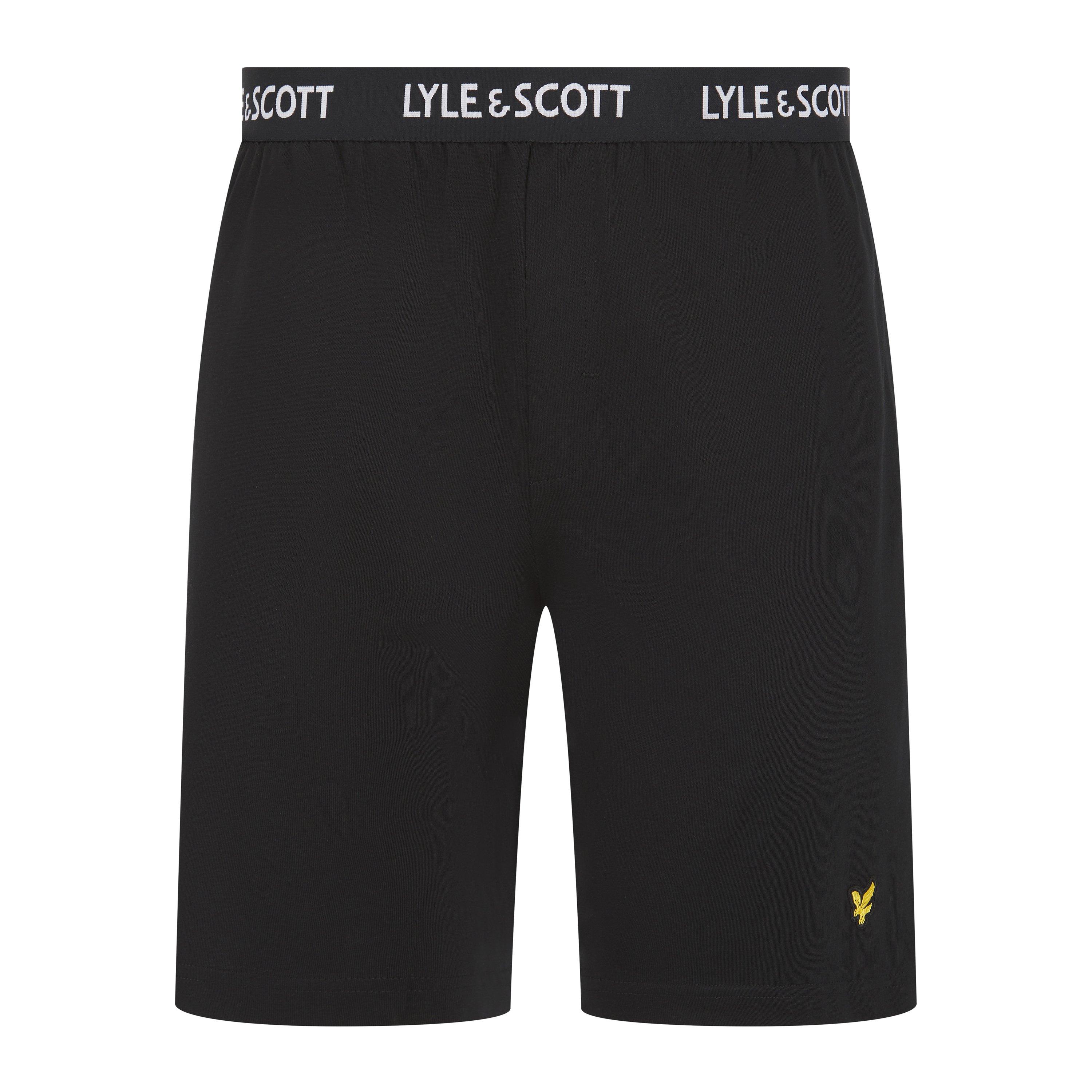 Ivy/Zwart - Lyle and Scott - Jsy Sleep Short Sleeve Pyjama Set - 4