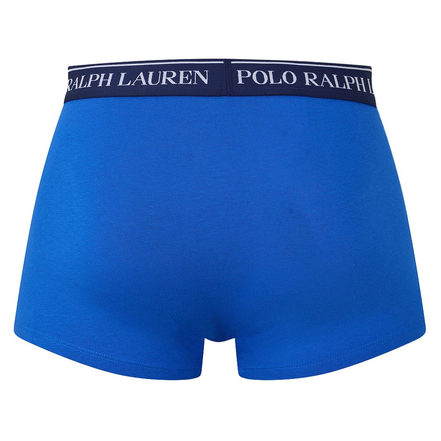 Wht/Nvy/Tan/Blu - Polo Ralph Lauren - 5-Pack Stretch Cotton Trunks - 2
