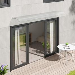 Breeins 1.6m Frosted Window Door Awning Canopy