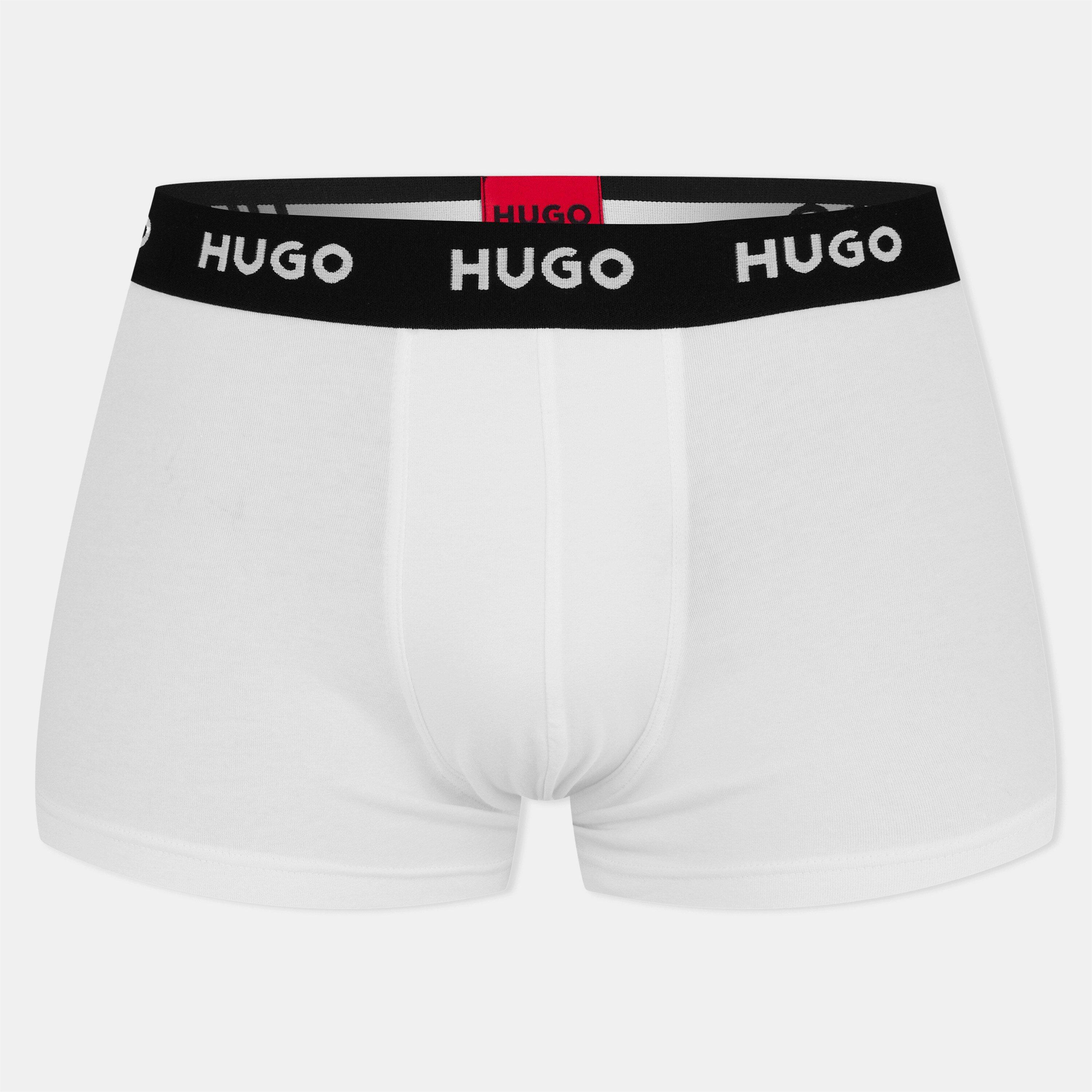 White 100 - Hugo - Men's 3 Pack Trunks - 2