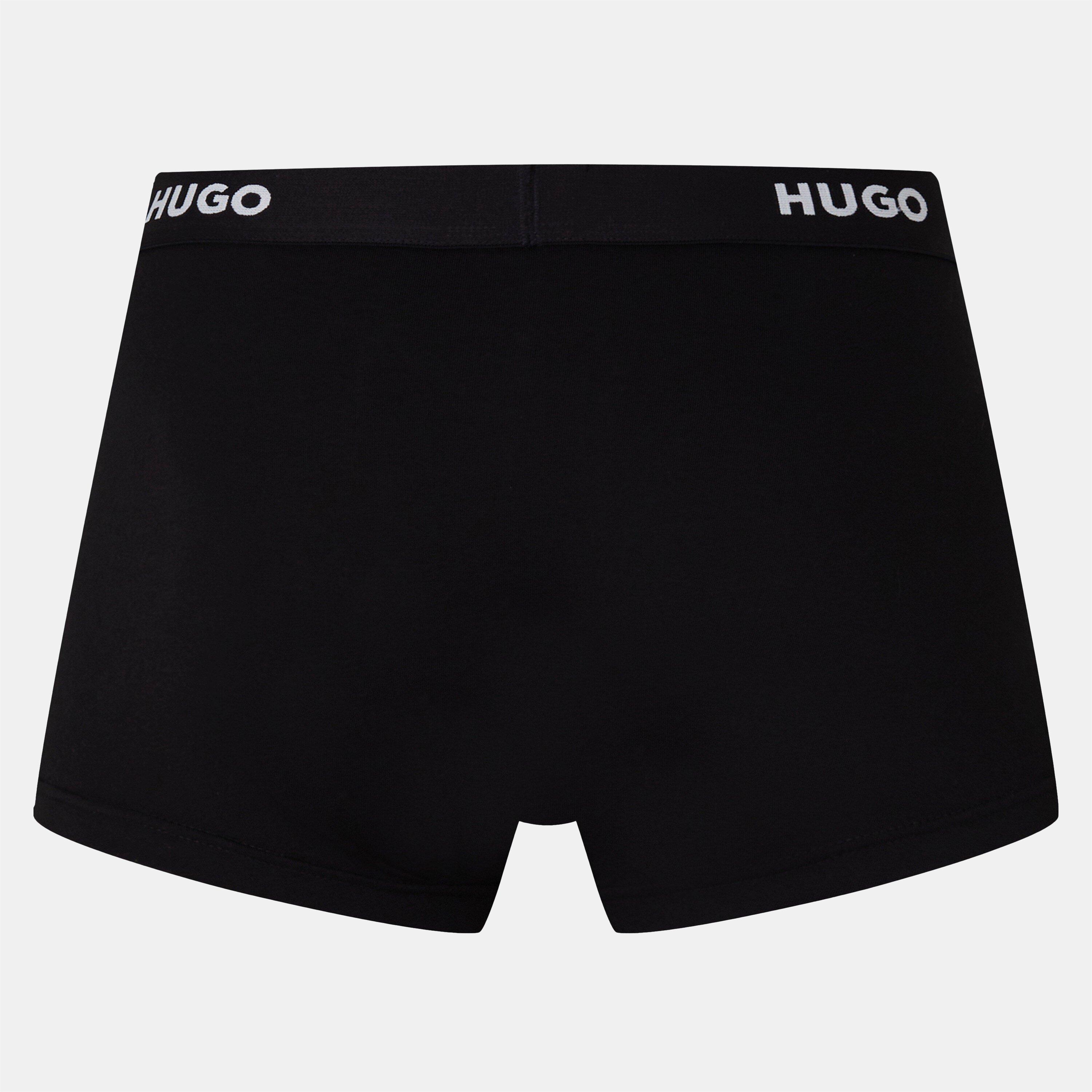 Black 001 - Hugo - Men's 3 Pack Trunks - 3