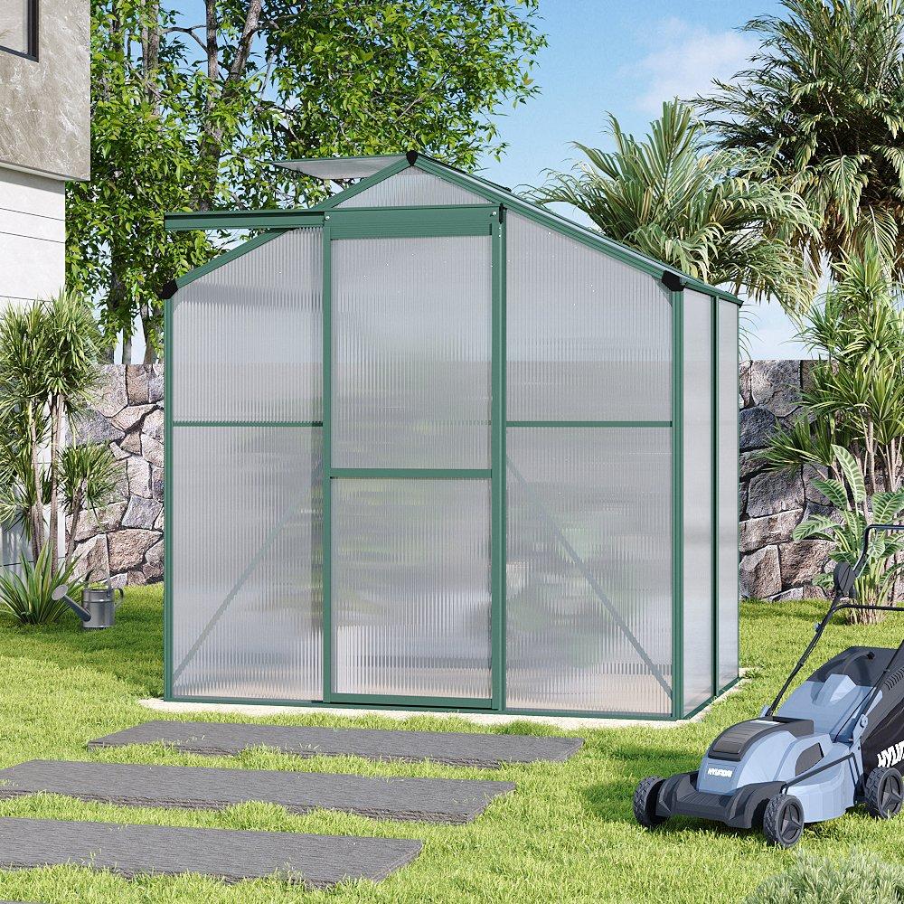 Clear - Breeins - Aluminium Hobby Greenhouse with Window - 1