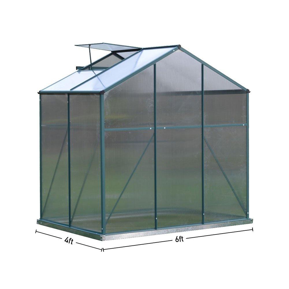 Clear - Breeins - Aluminium Hobby Greenhouse with Window - 6