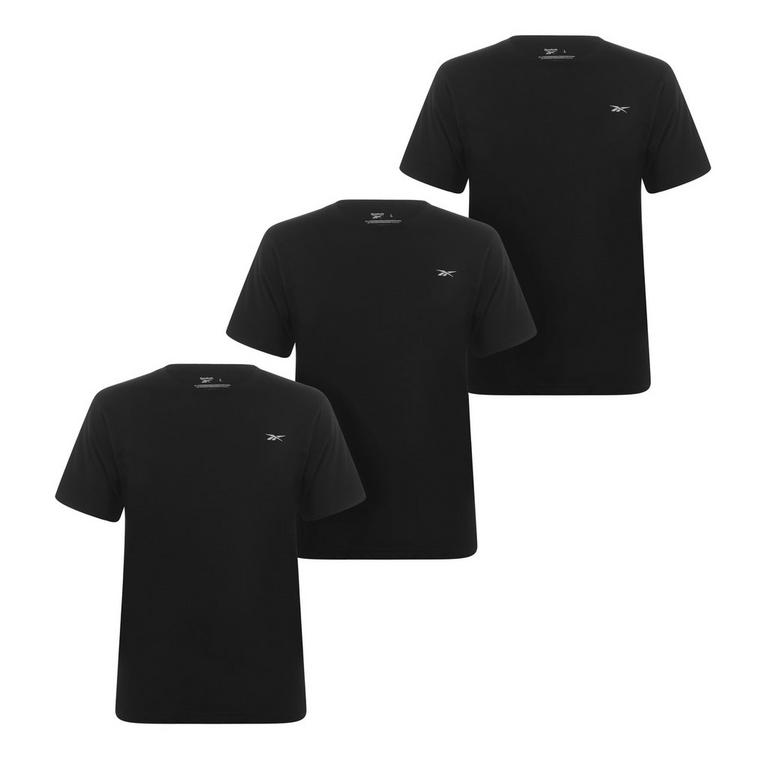 Noir - Reebok - 3 Pack T Shirt Mens - 1