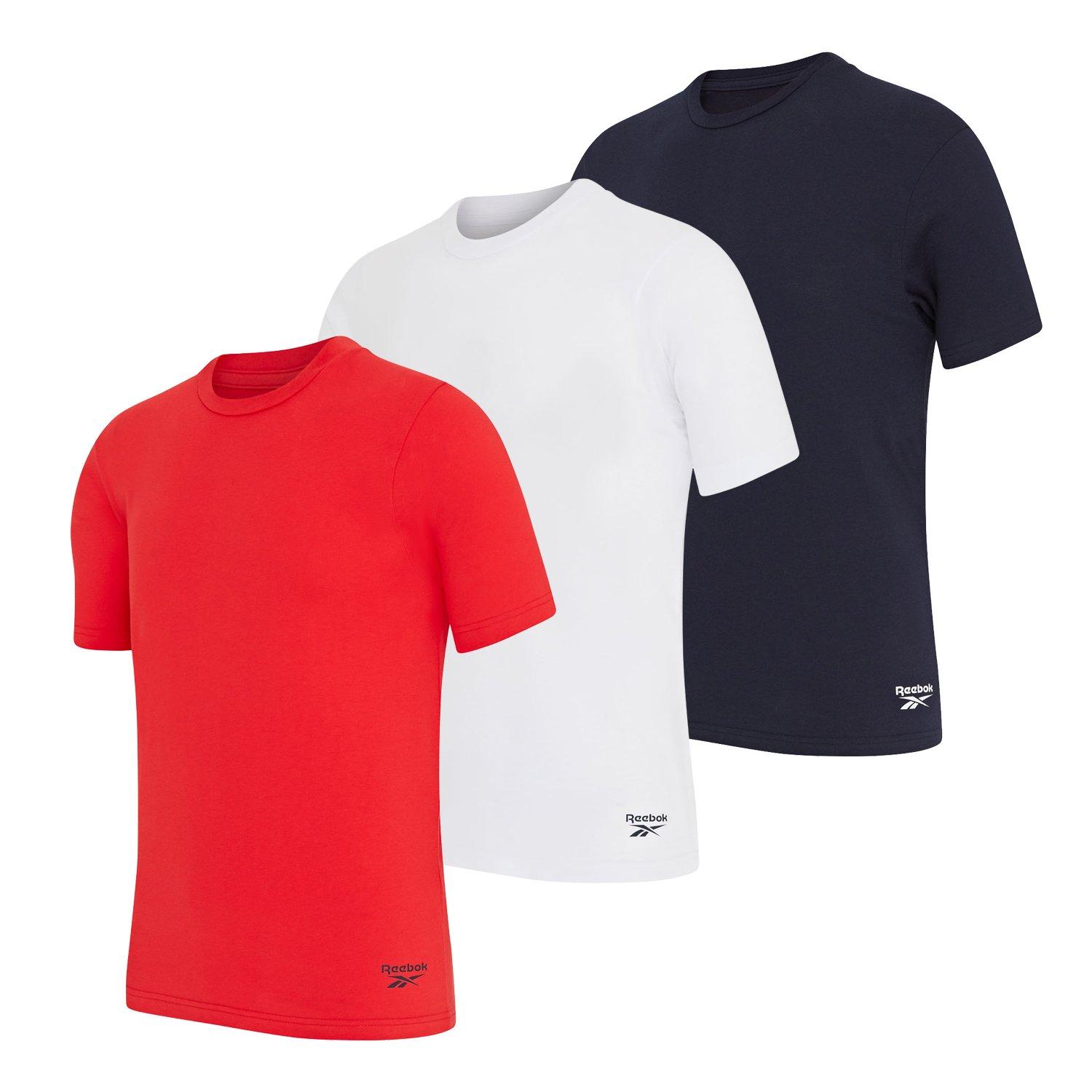 Reebok Mens 3 Pack T Shirts Santo