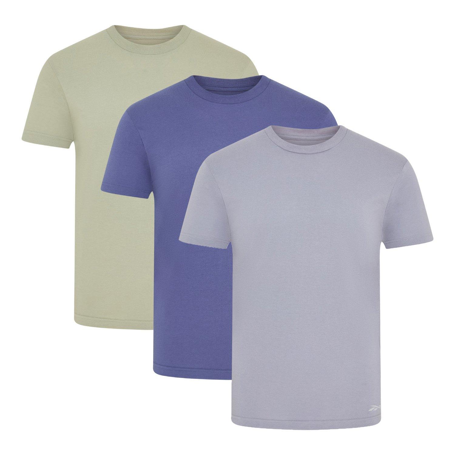 Reebok Reebok Mens 3 Pack T Shirts Santo