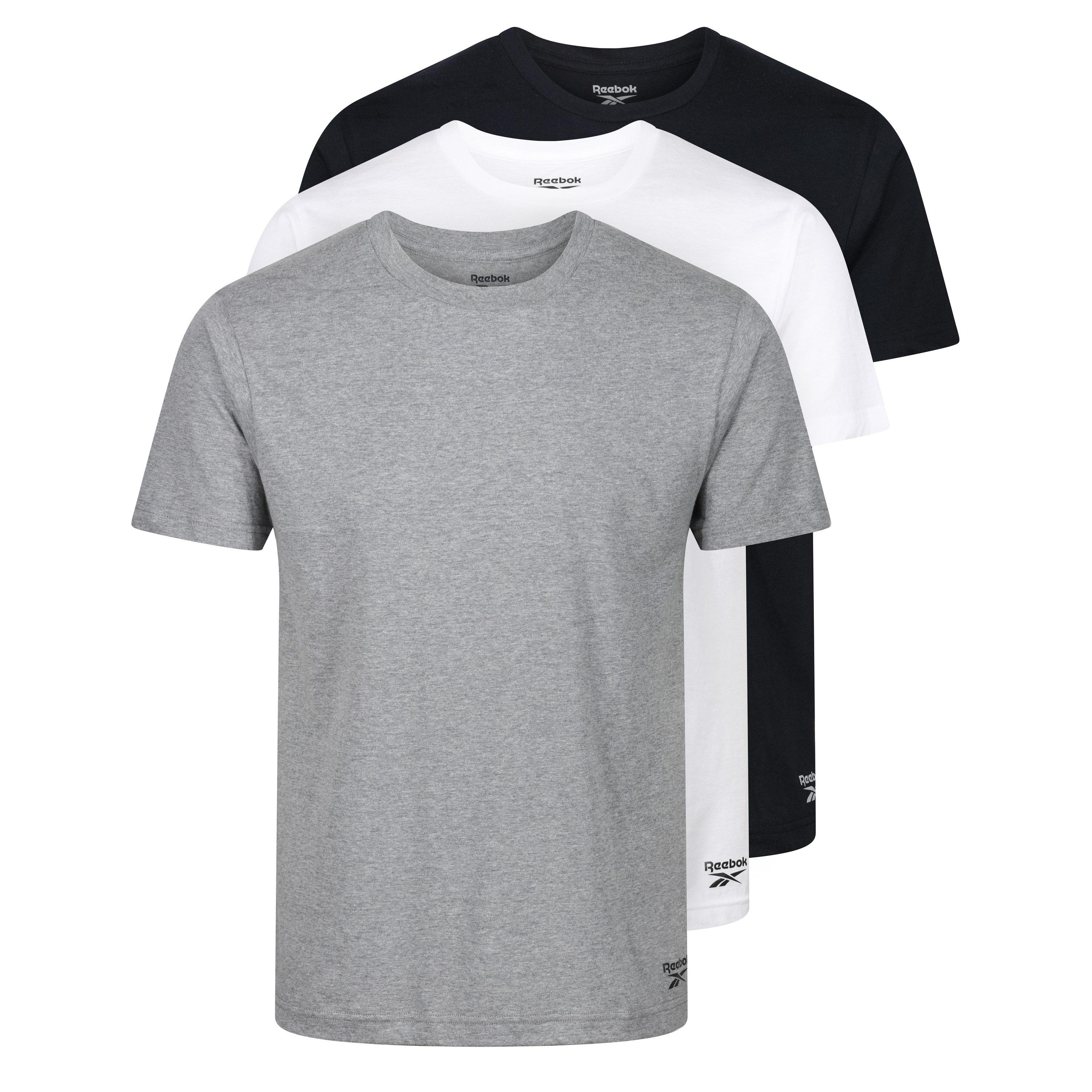 Schwarz/Weiß/Grau - Reebok - Mens 3 Pack T Shirts Santo - 1