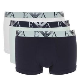 Emporio Armani 3 Pack Logo Trunks