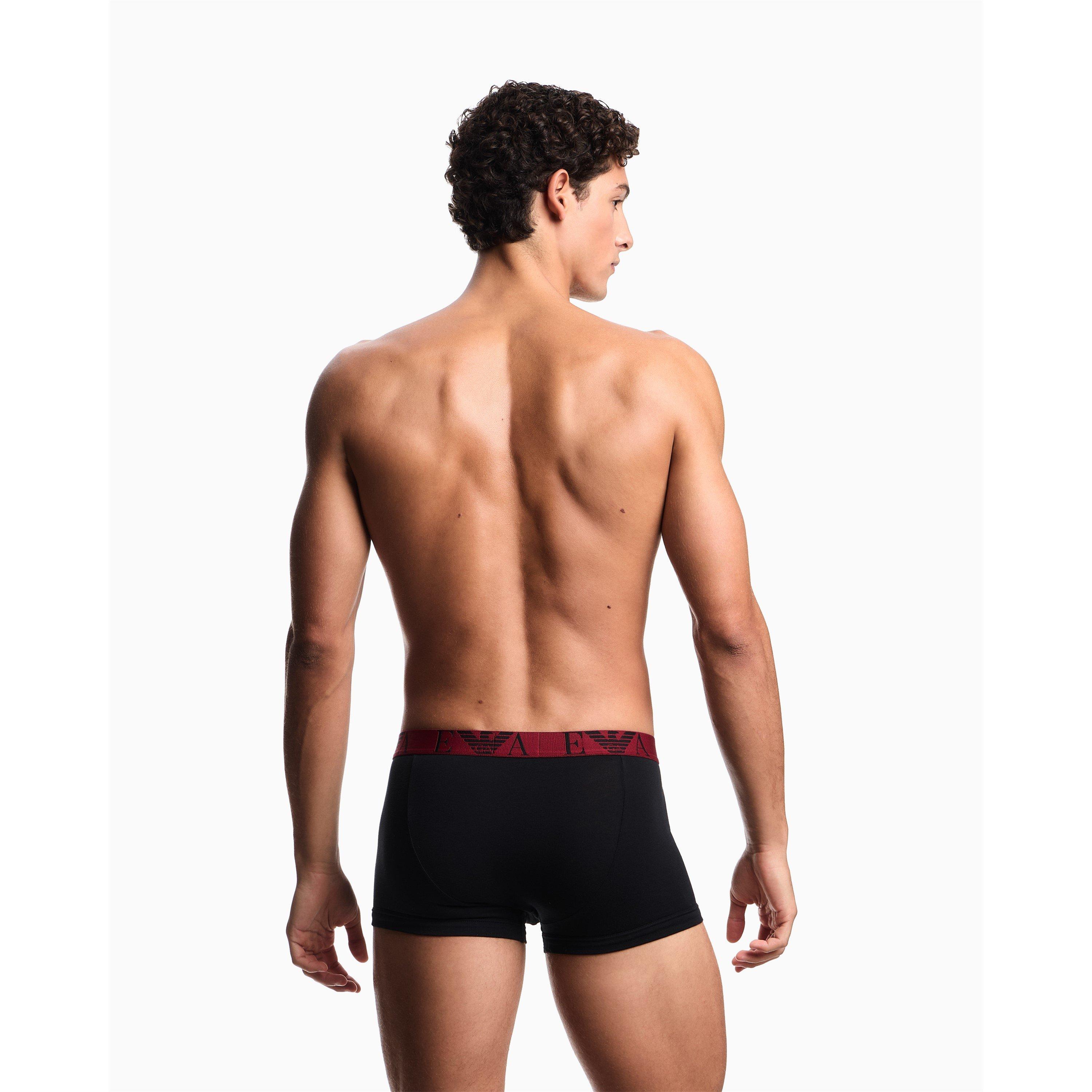Blk/Blk/Blk - Emporio Armani - 3-Pack Logo Trunks - 3