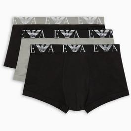 Emporio Armani 3 Pack Logo Trunks