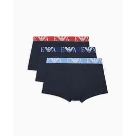 Emporio Armani 3 Pack Logo Trunks