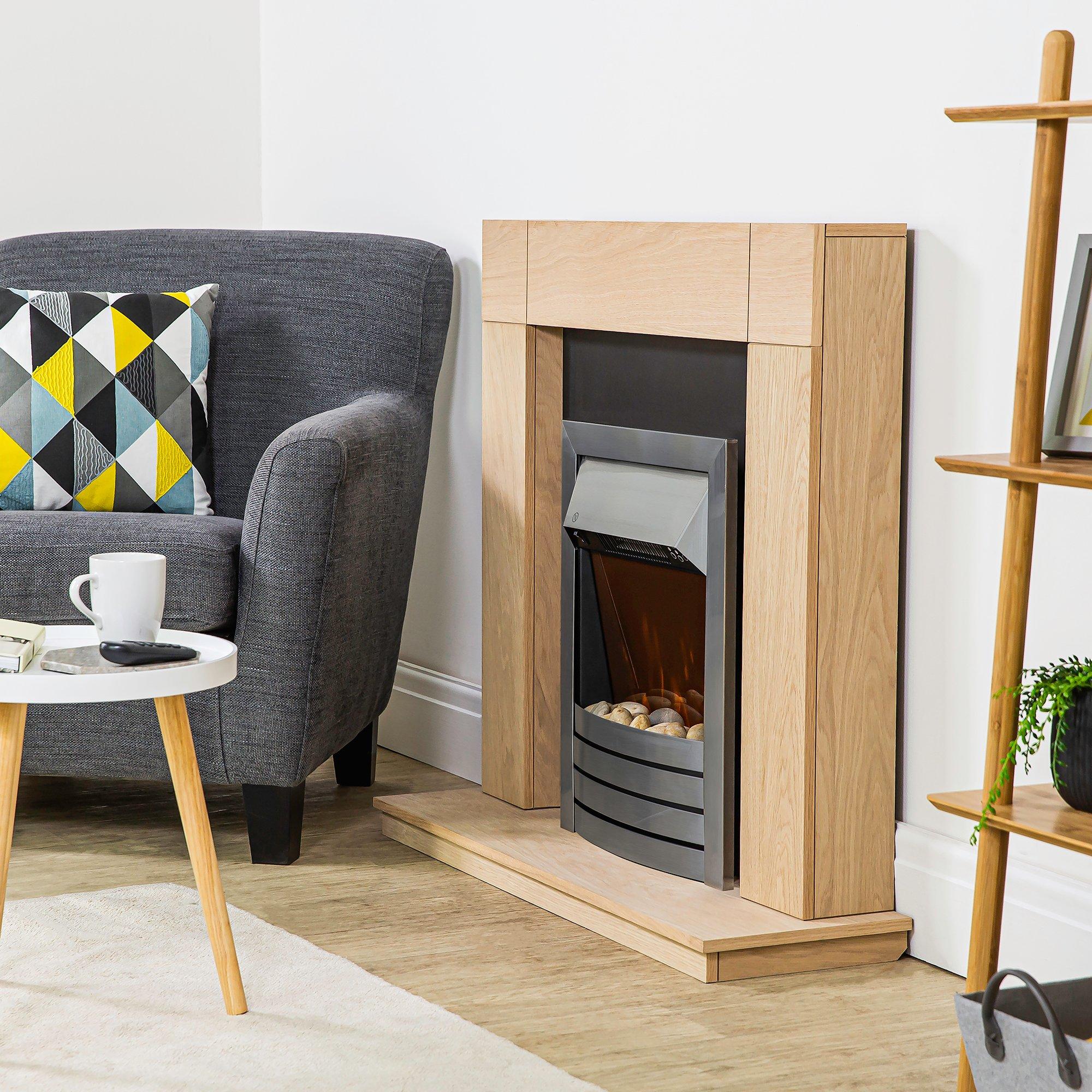 Stainless Steel - Zanussi - ZEFIST1001SS Electric Inset Fire - Stainless Steel - 6