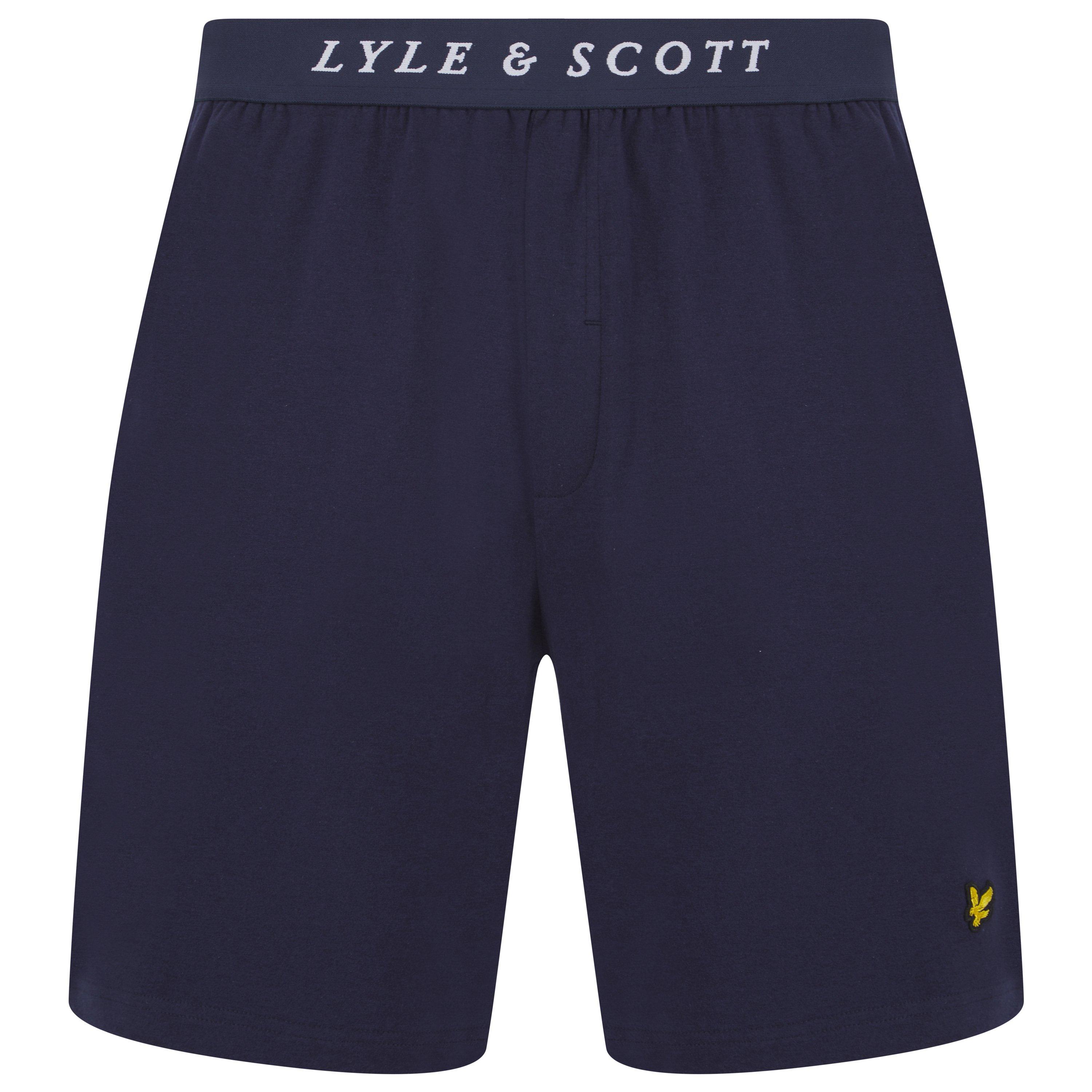 White/Peacoat - Lyle and Scott - Tee/Shrt PJ Set Sn99 - 4