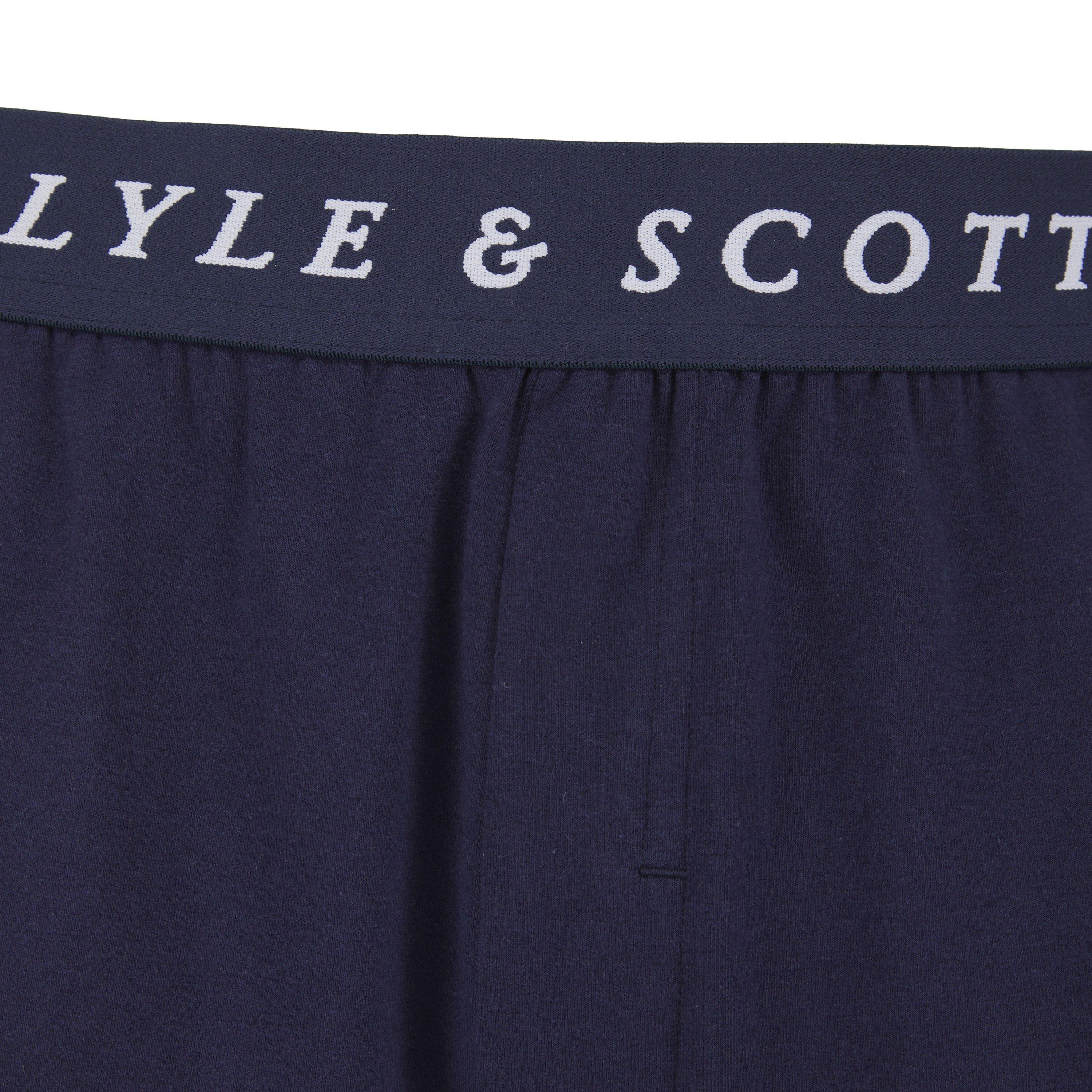 White/Peacoat - Lyle and Scott - Tee/Shrt PJ Set Sn99 - 5