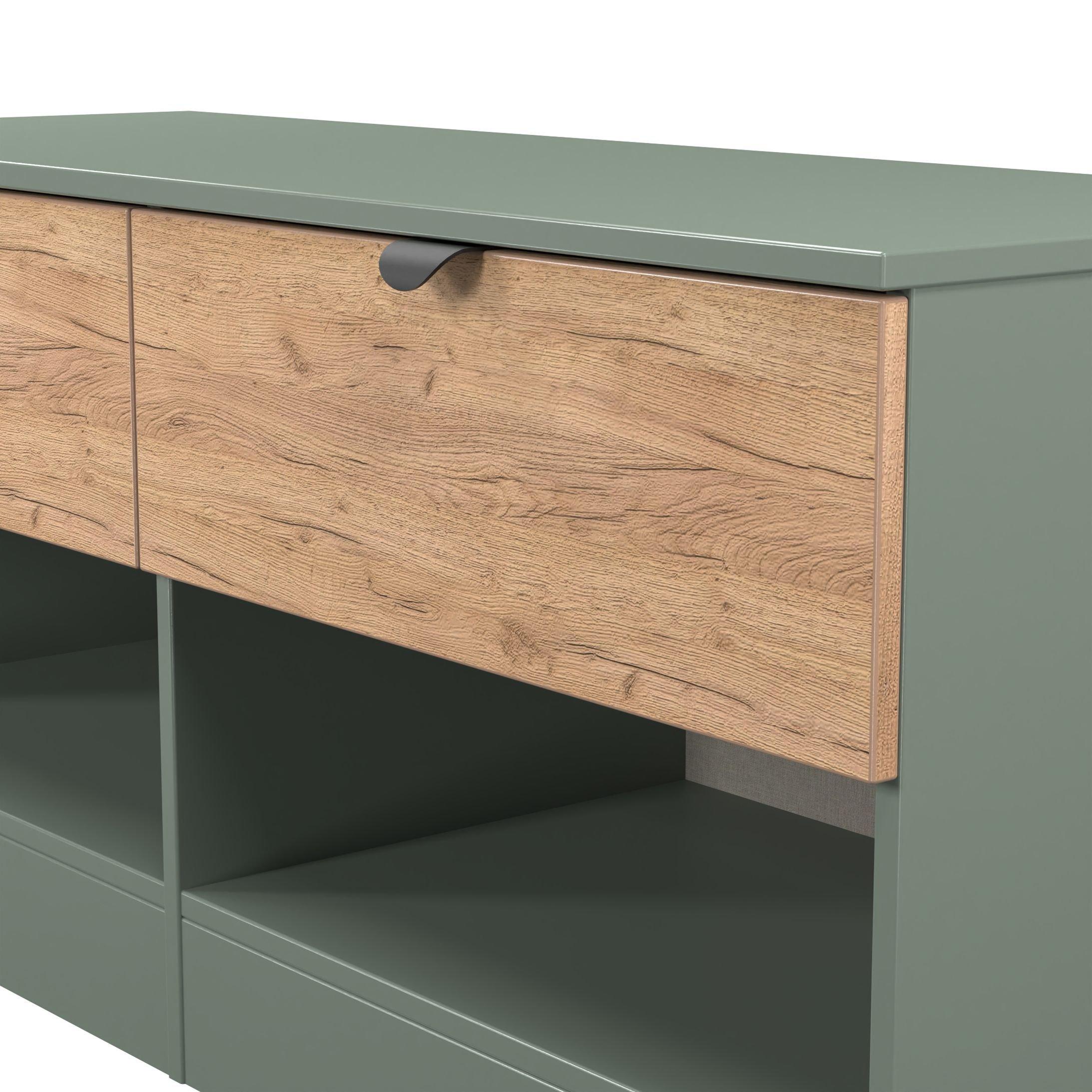 Craft Oak & Ree - Welcome Furniture - Solomon 2 Drawer Openshelf Bed Box - 4