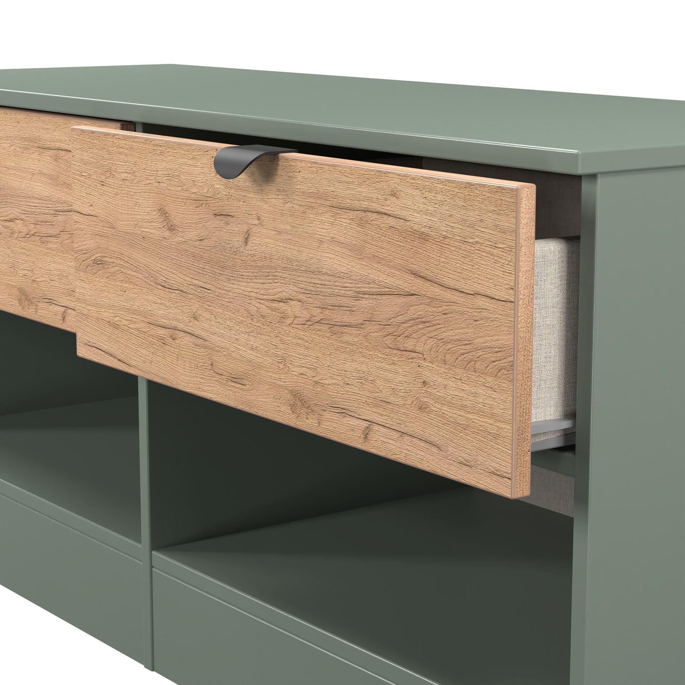 Craft Oak & Ree - Welcome Furniture - Solomon 2 Drawer Openshelf Bed Box - 5