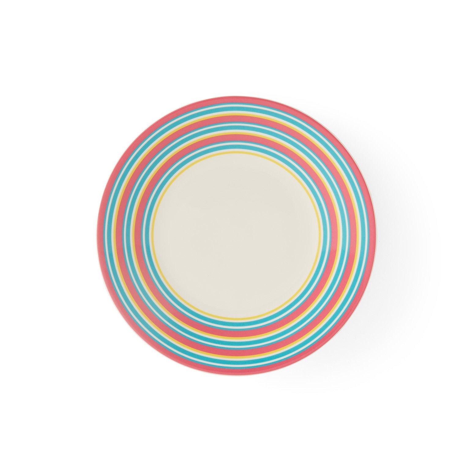 Spode Kit Kemp  Kit Kemp Calypso Stripe 4 Salad Plates - 
