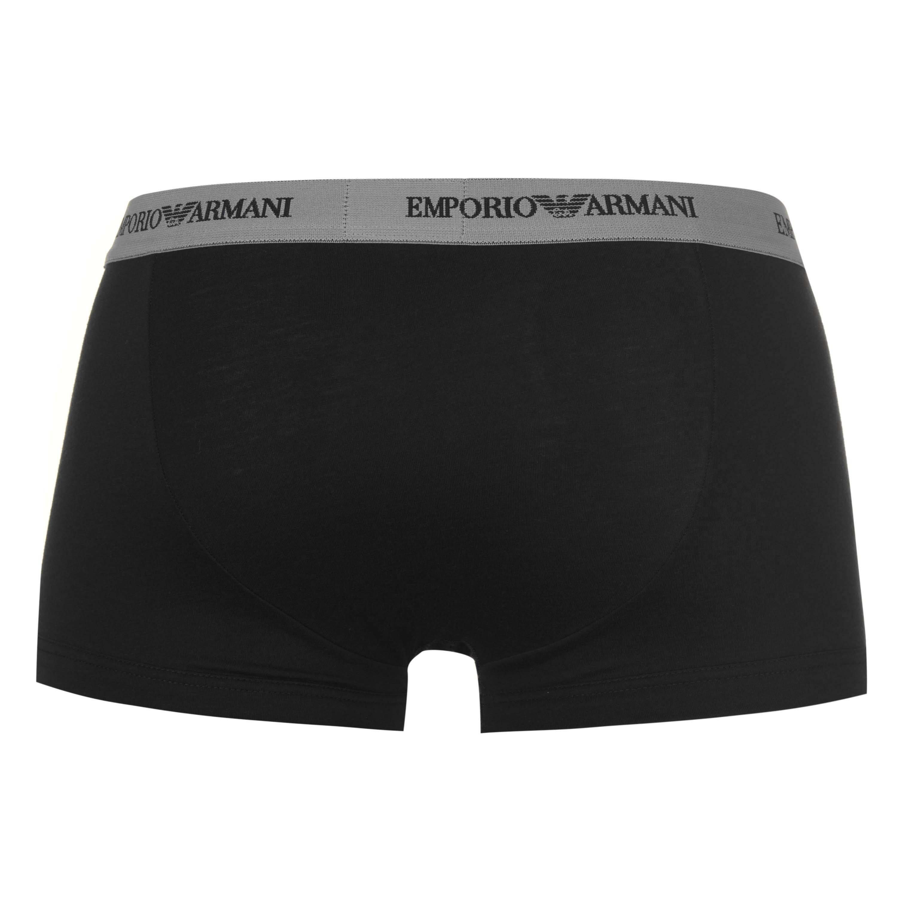 Black 00120 - Emporio Armani - Core 3 Pack Boxer Shorts - 2