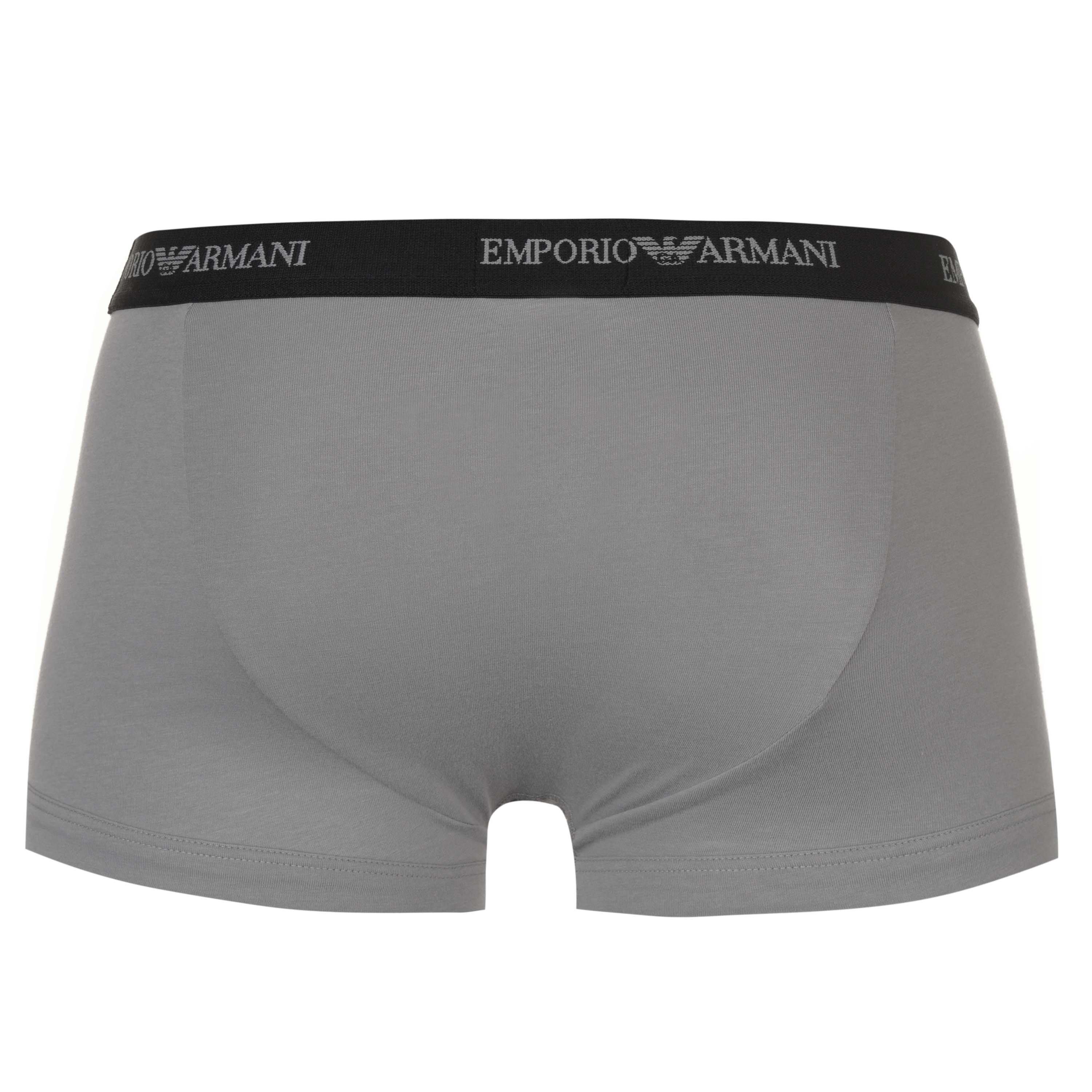 Blk/Gry/Wh02910 - Emporio Armani - Core 3 Pack Boxer Shorts - 7