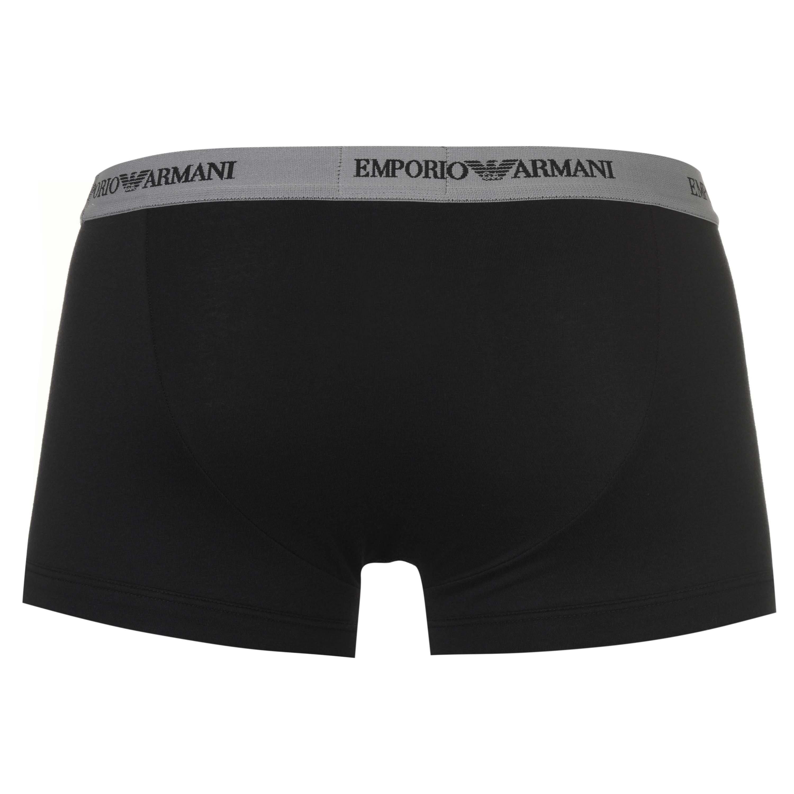 Blk/Gry/Wh02910 - Emporio Armani - Core 3 Pack Boxer Shorts - 8