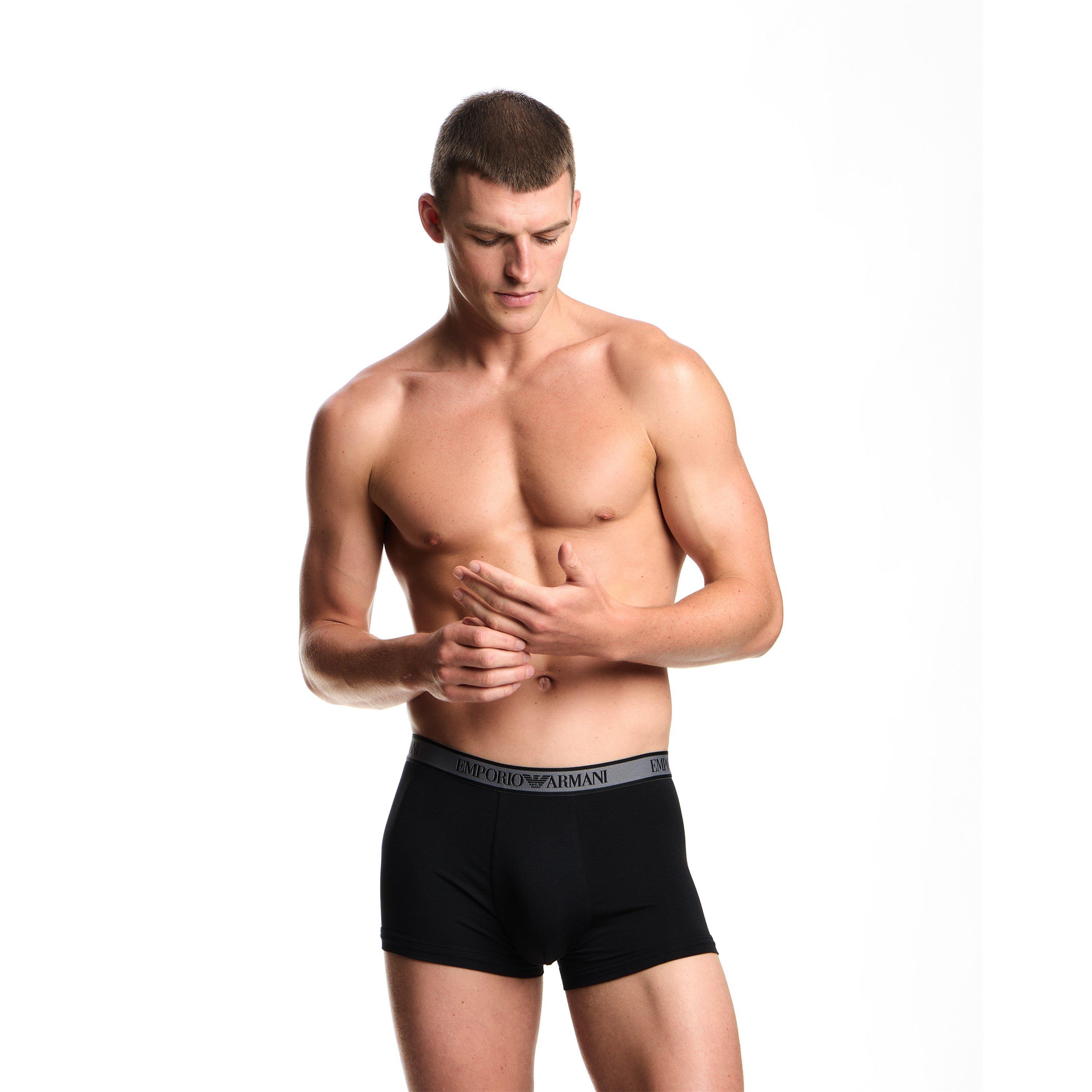 Blk/Blk/Blk - Emporio Armani - Core 3 Pack Boxer Shorts - 2