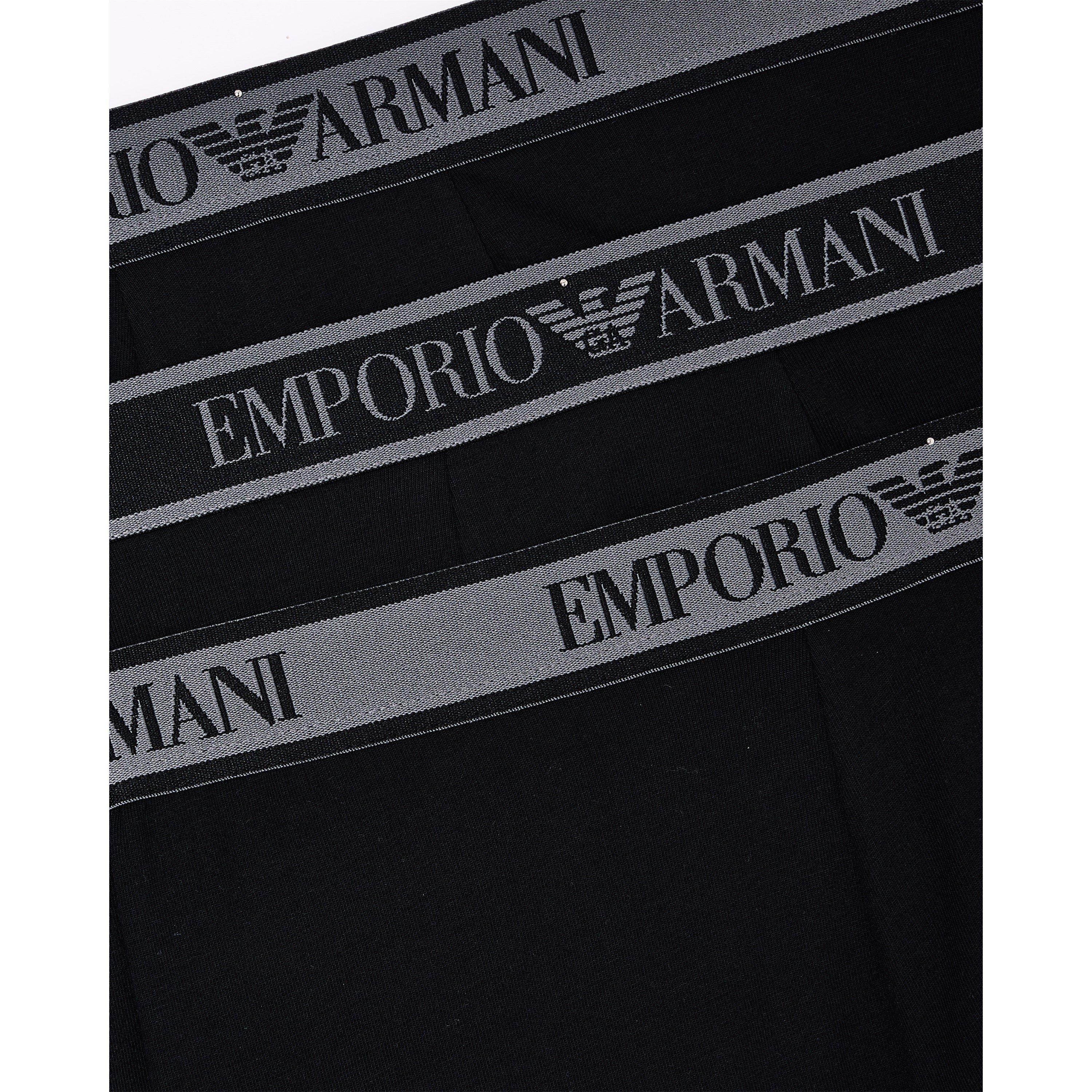 Blk/Blk/Blk - Emporio Armani - Core 3 Pack Boxer Shorts - 4