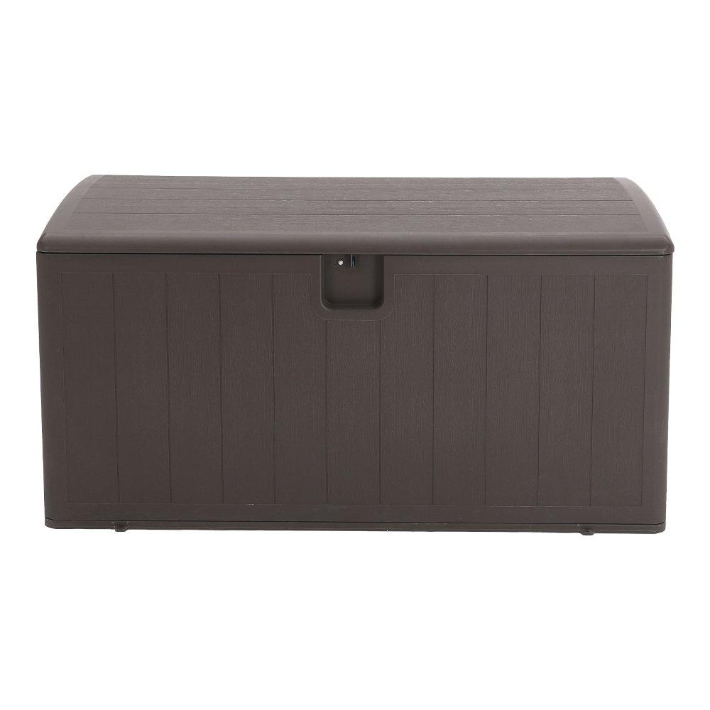 Brown - Breeins - 105-Gallon Outdoor Deck Box Brown - 3