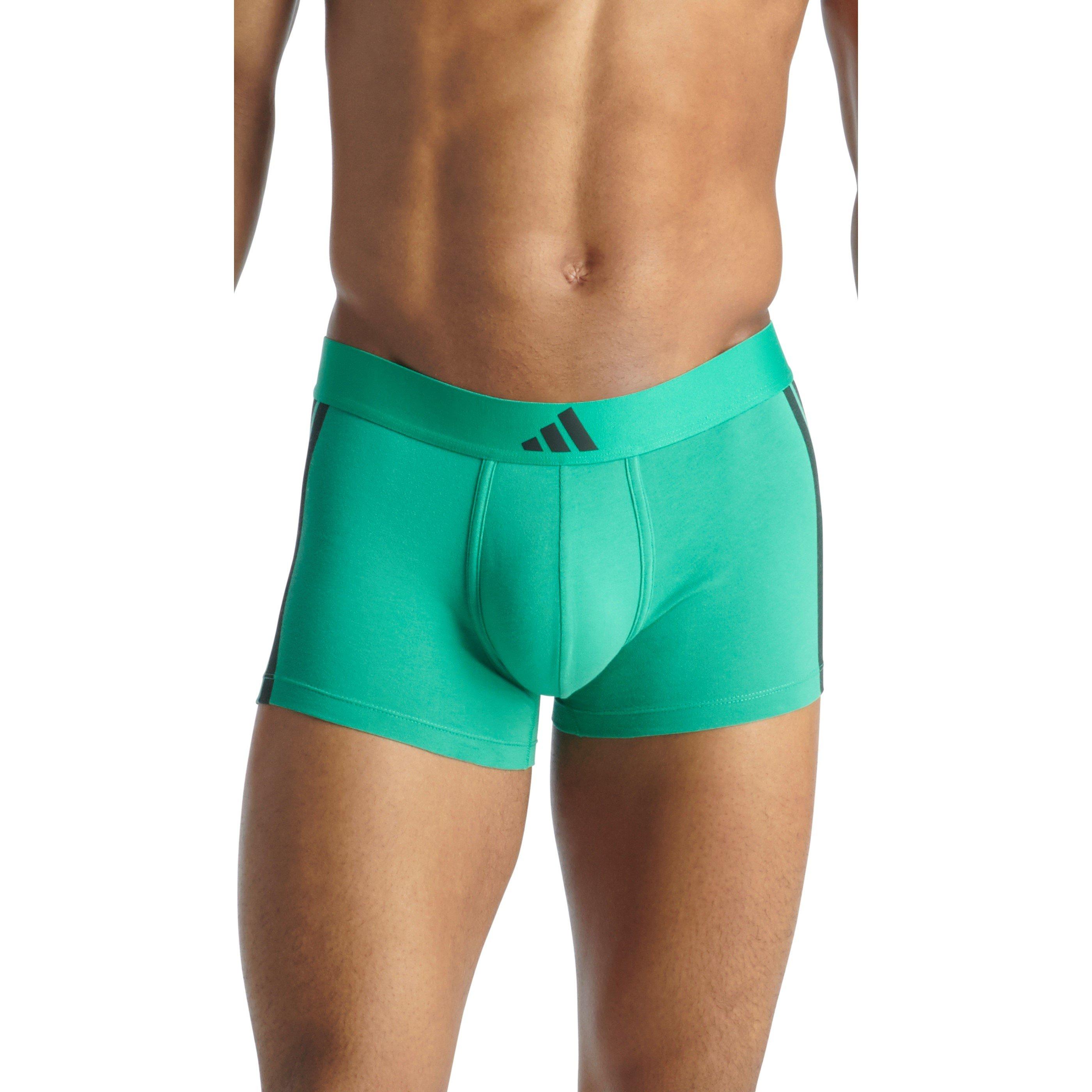 Multi - adidas - Active Flex Cotton 3 Stripes Trunk (2PK) - 4